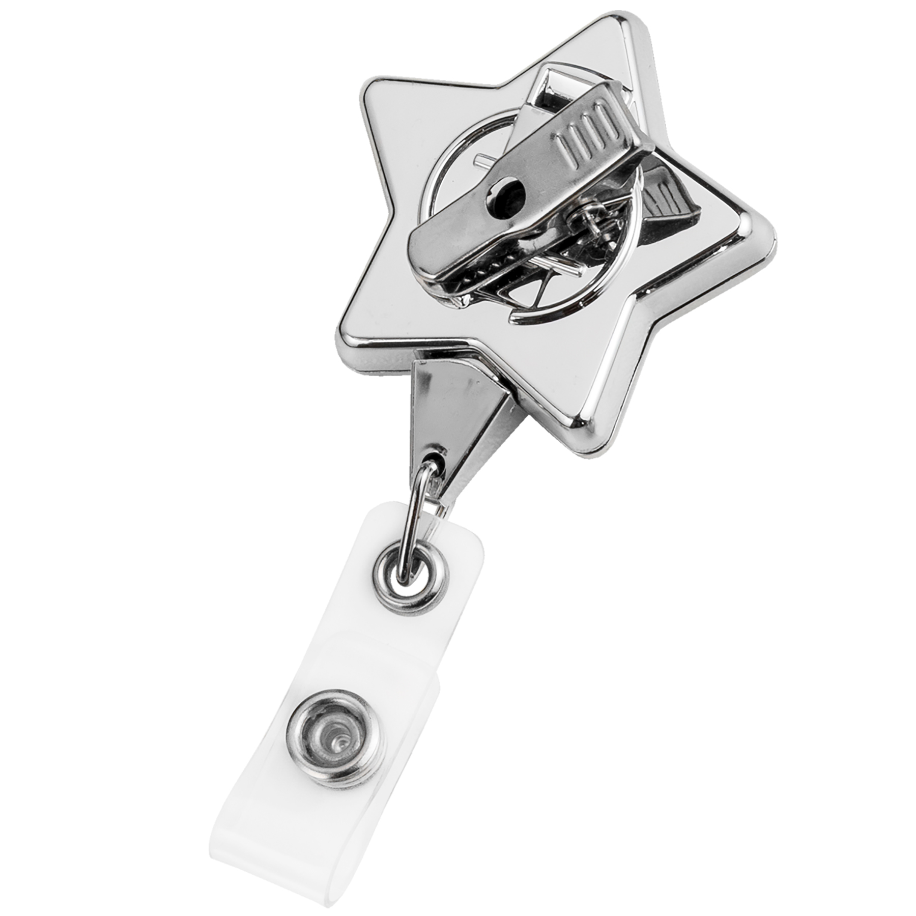 Picture of Chrome Star Retractable Badge Reel