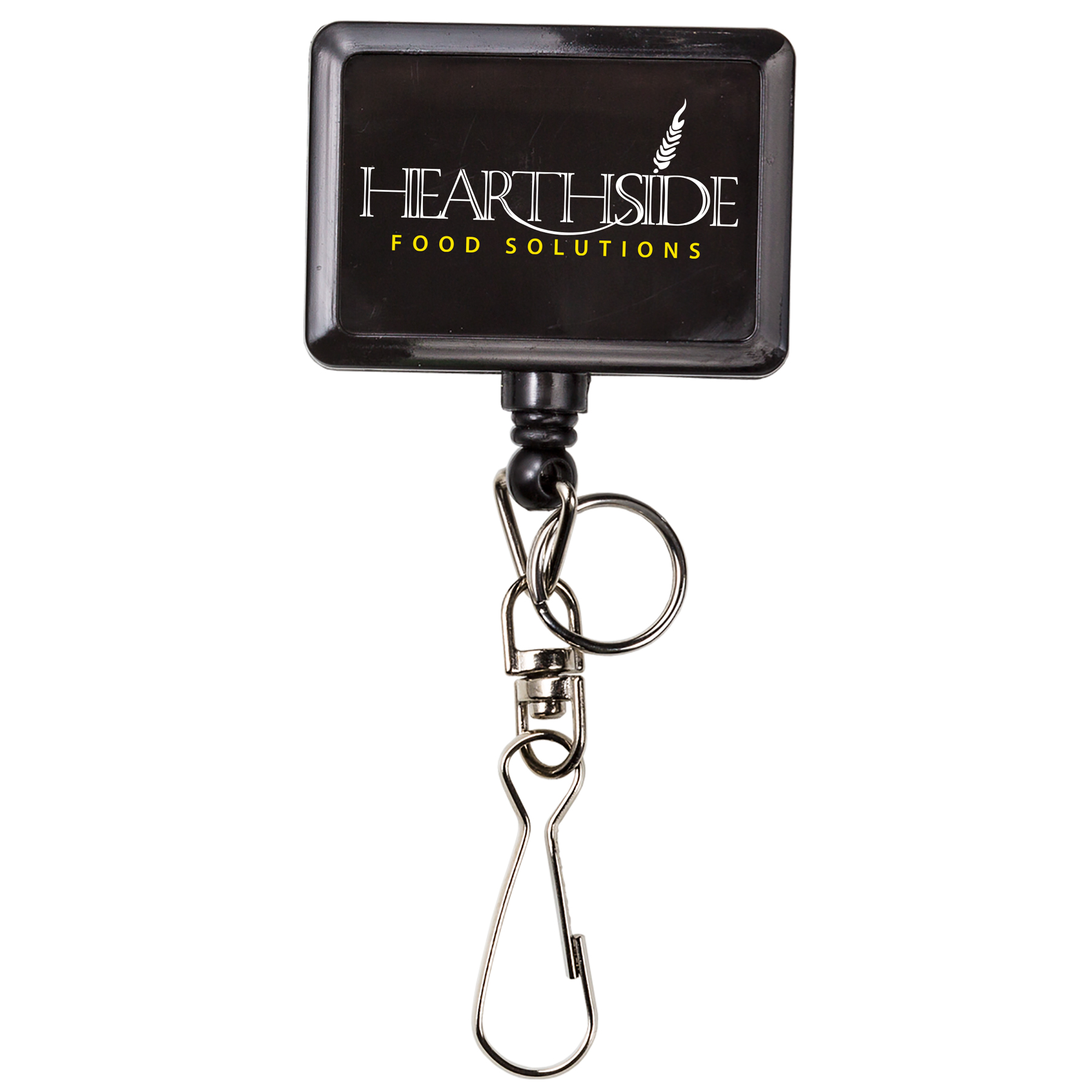Picture of Bamboo Jumbo Rectangle Retractable Badge Reel