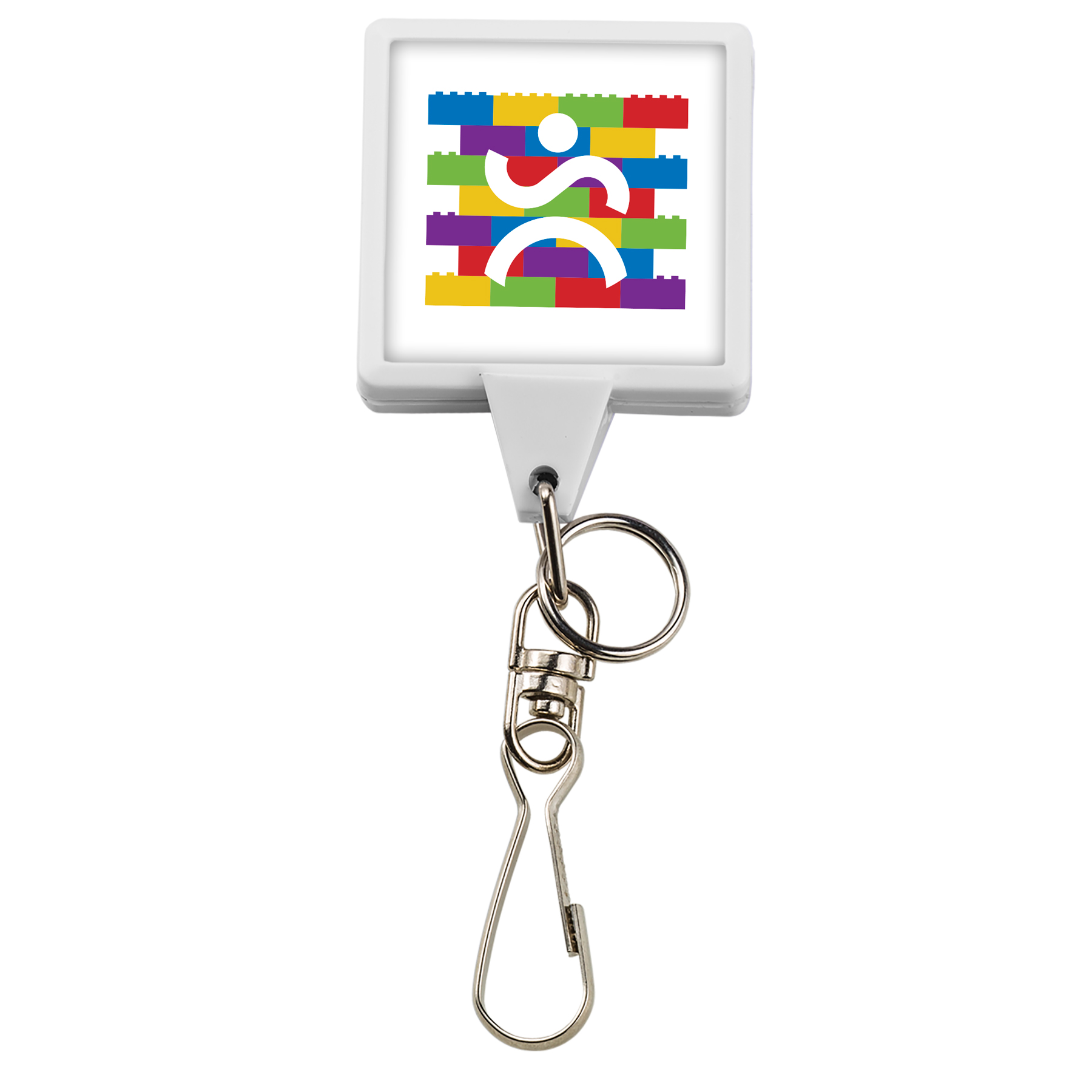 Picture of Bamboo Jumbo Square Retractable Badge Reel