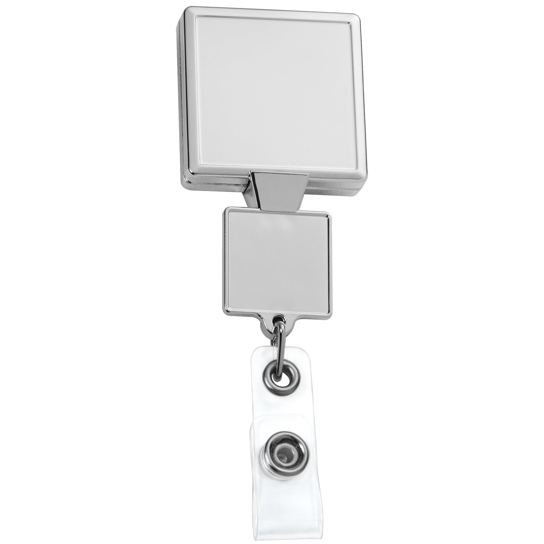 Picture of Chrome Double Up Square Retractable Badge Reel