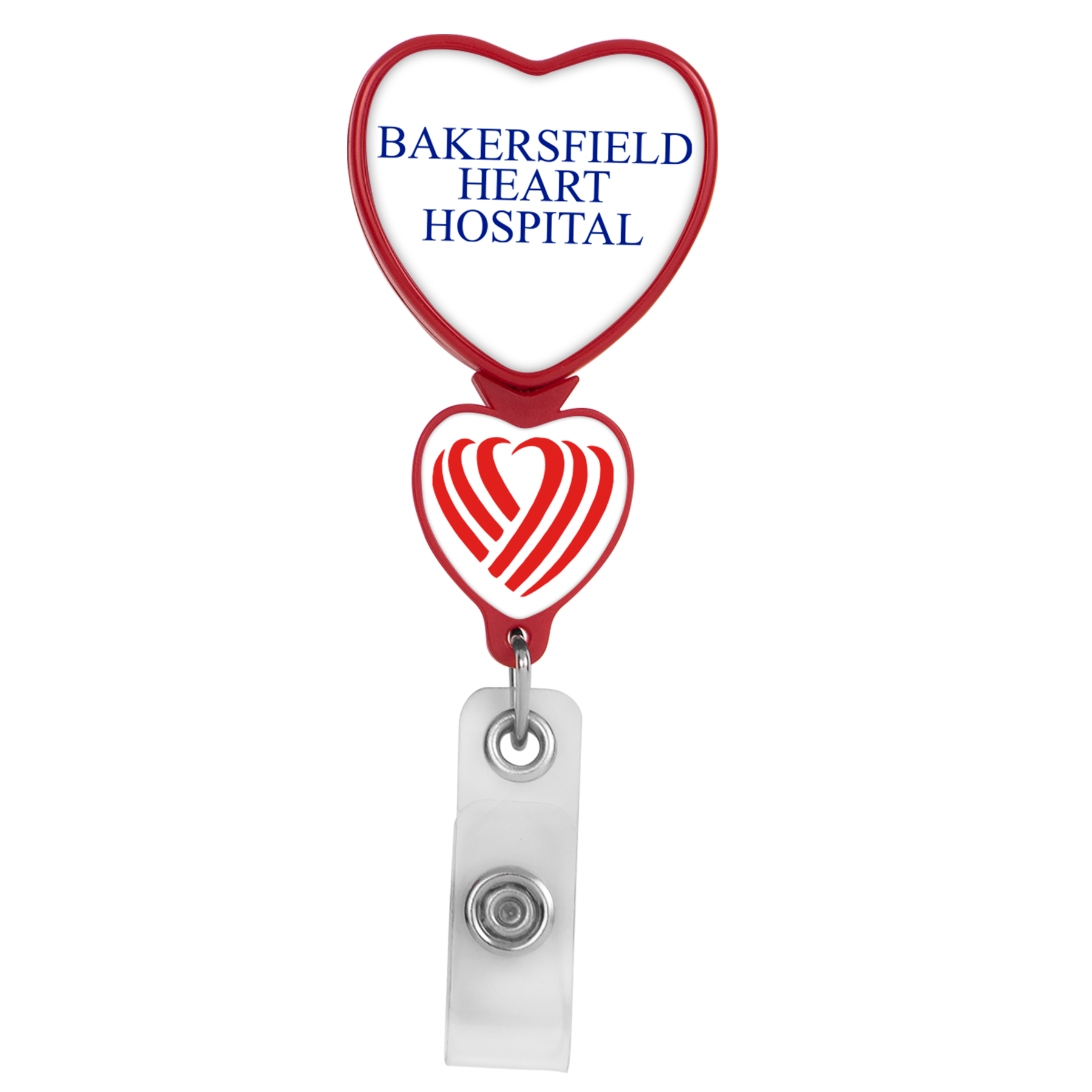 Picture of Double Up Heart Retractable Badge Reel