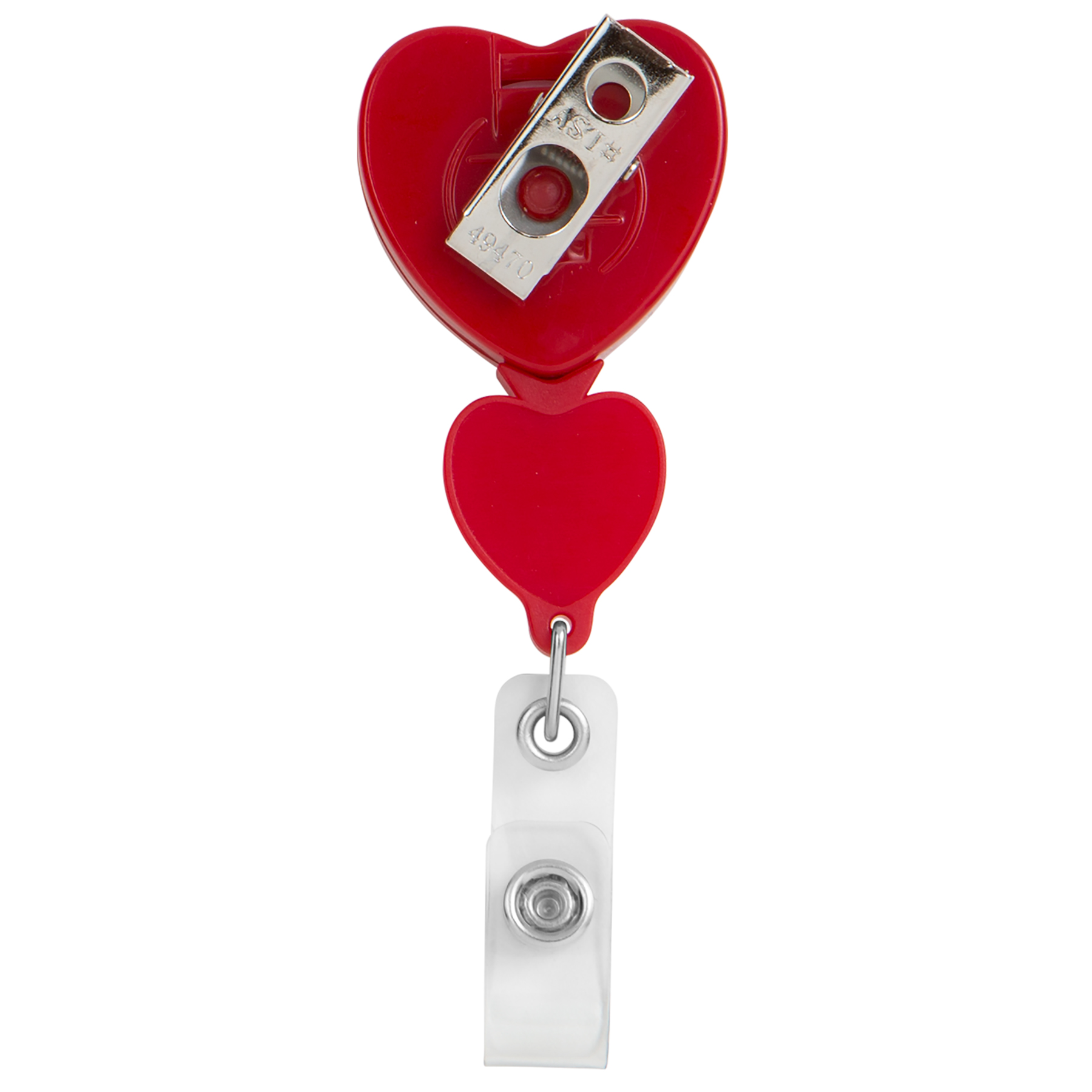 Picture of Double Up Heart Retractable Badge Reel