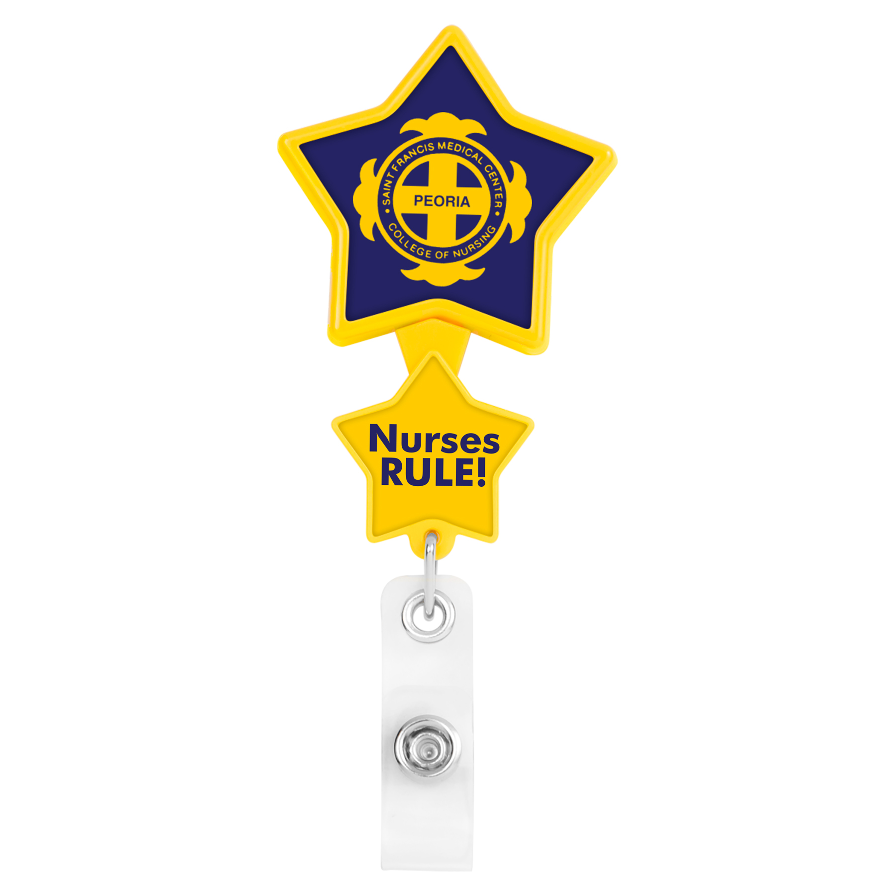Picture of Double Up Star Retractable Badge Reel