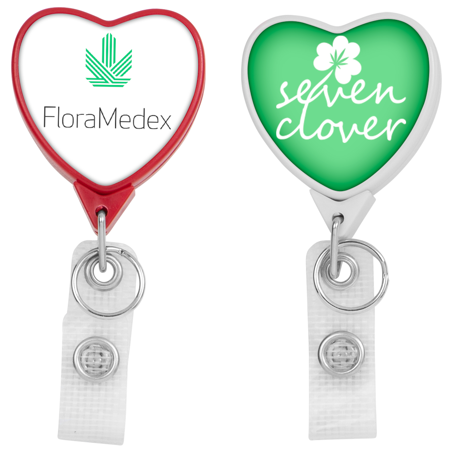 Picture of Hemp Jumbo Heart Retractable Badge Reel