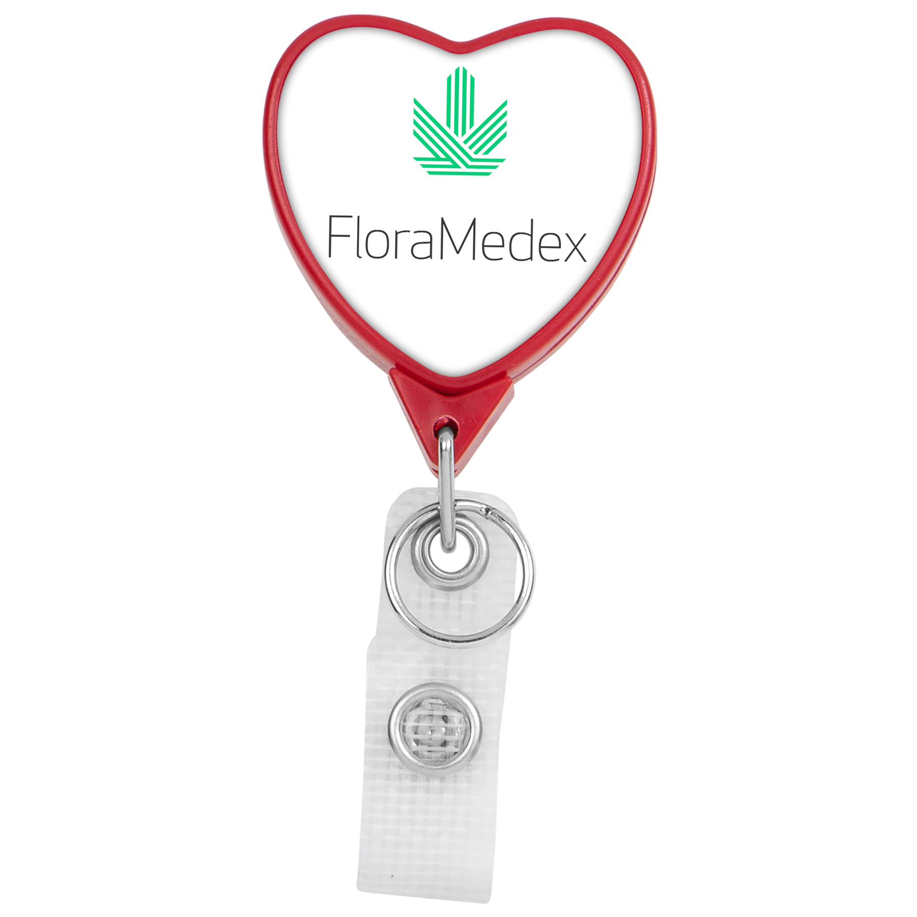 Picture of Hemp Jumbo Heart Retractable Badge Reel
