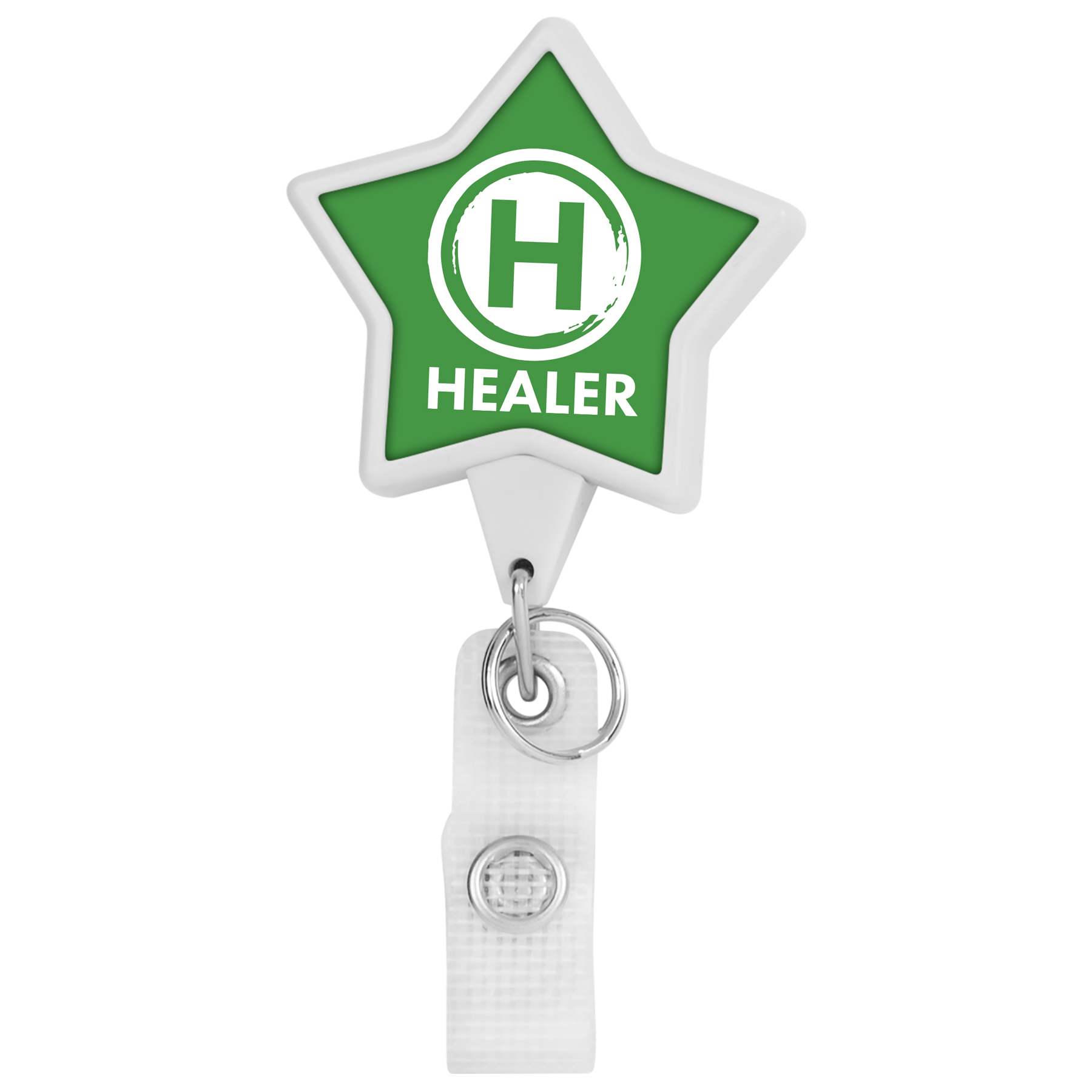 Picture of Hemp Jumbo Heart Retractable Badge Reel