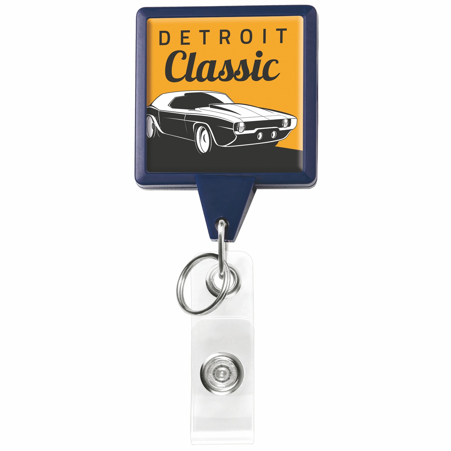 Picture of Square Dual Back Retractable Badge Reel