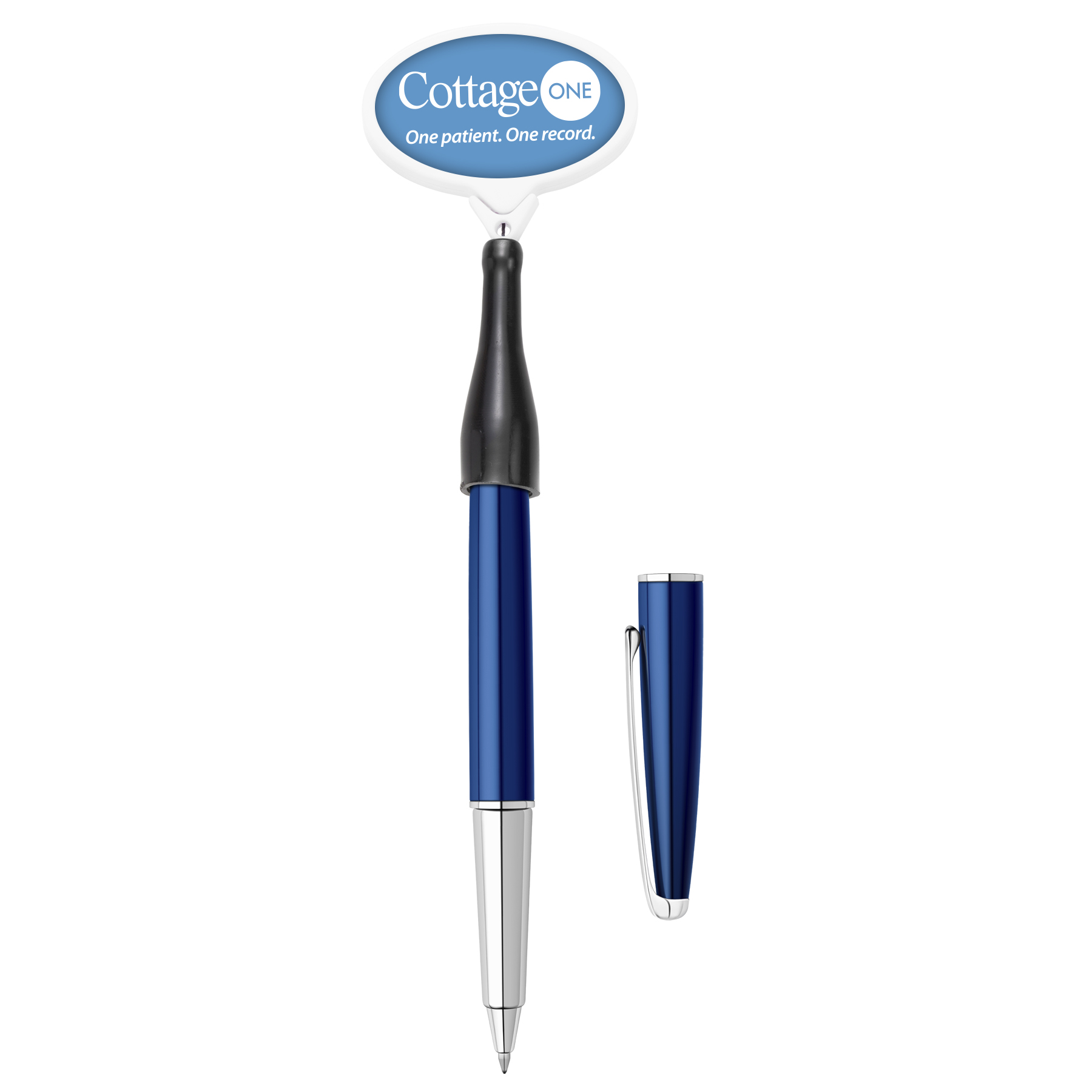 Picture of Anti-Microbial Oval Retractable Pen Holder