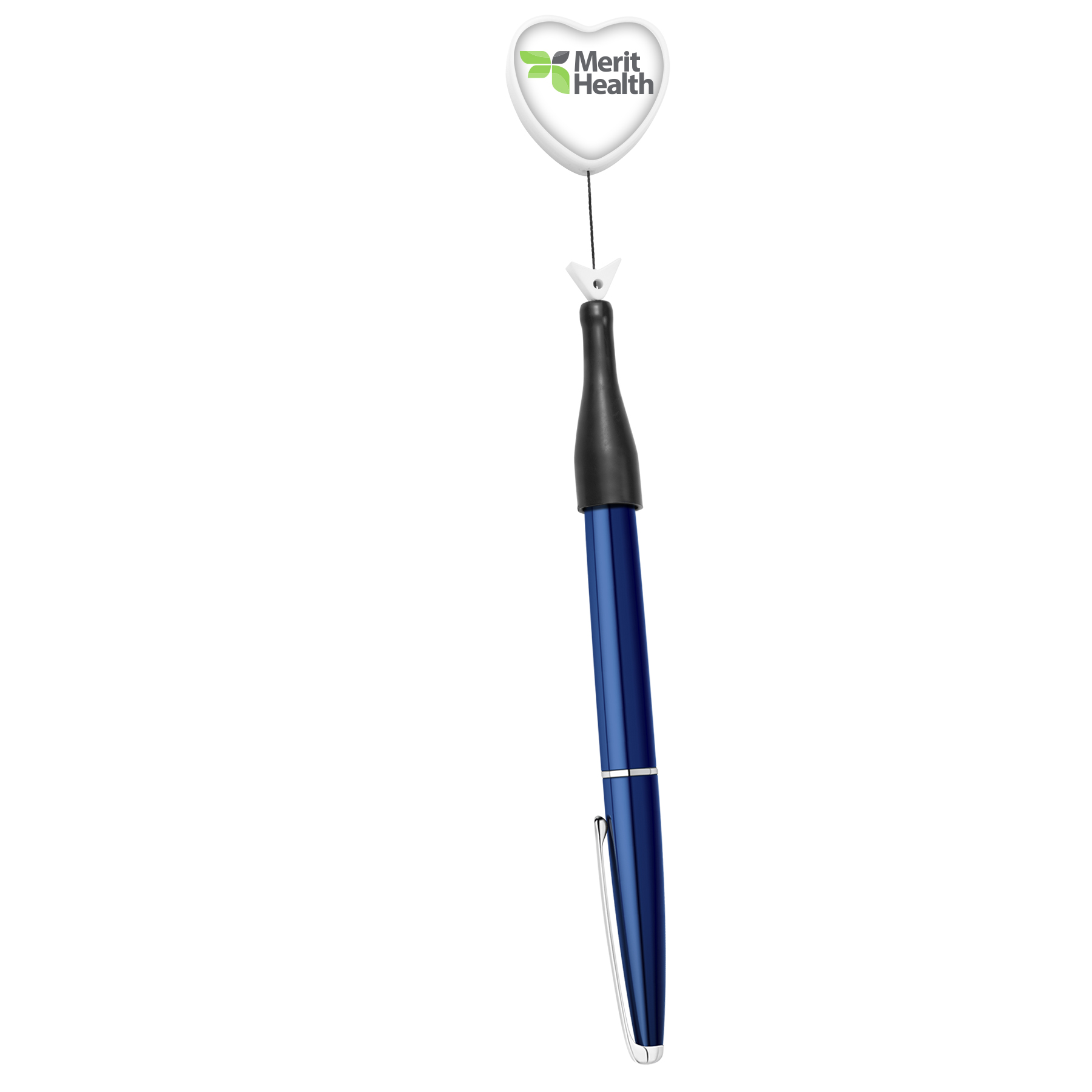 Picture of Anti-Microbial Heart Retractable Pen Holder