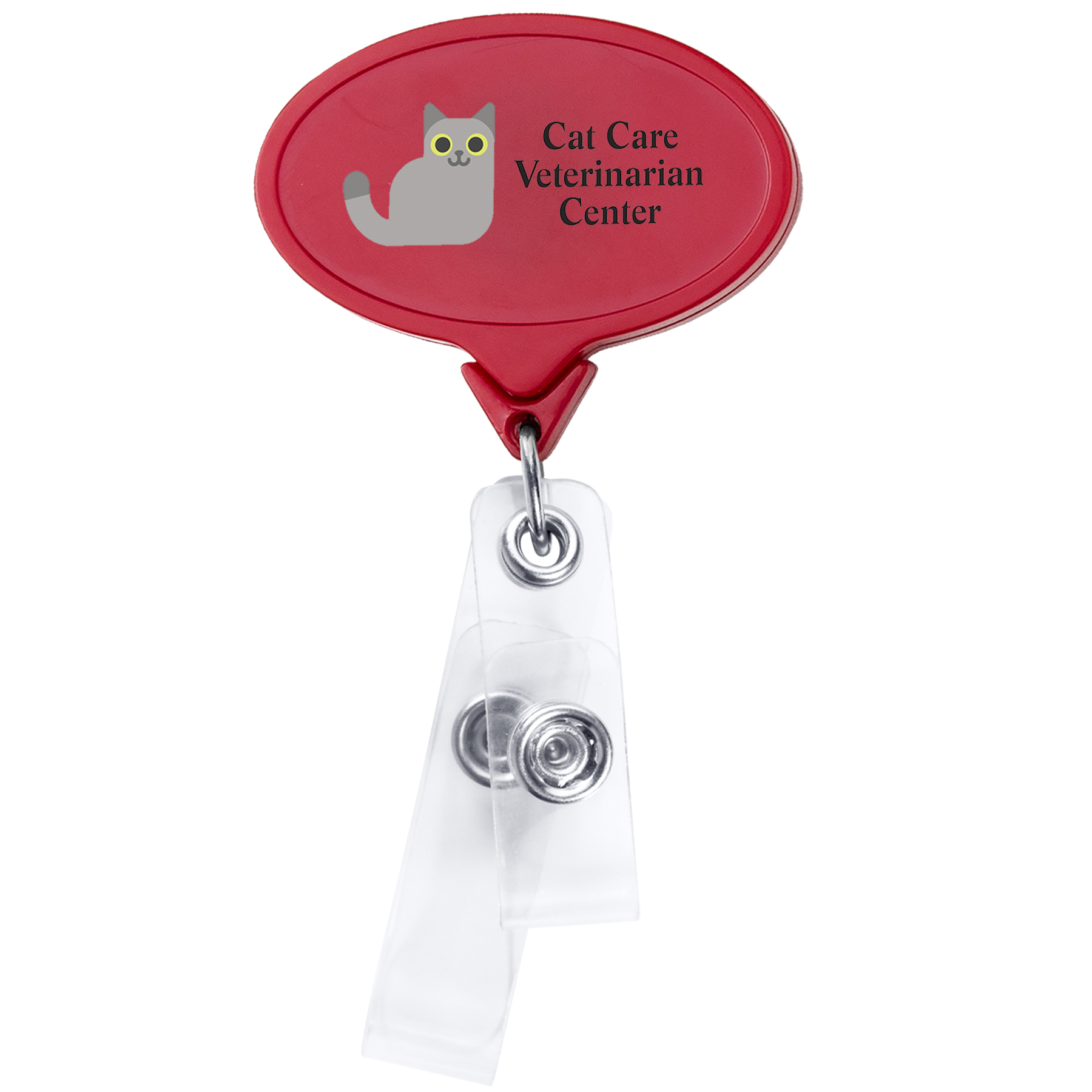 Picture of Anti-Microbial Oval 2 Strap Retractable Badge Reel