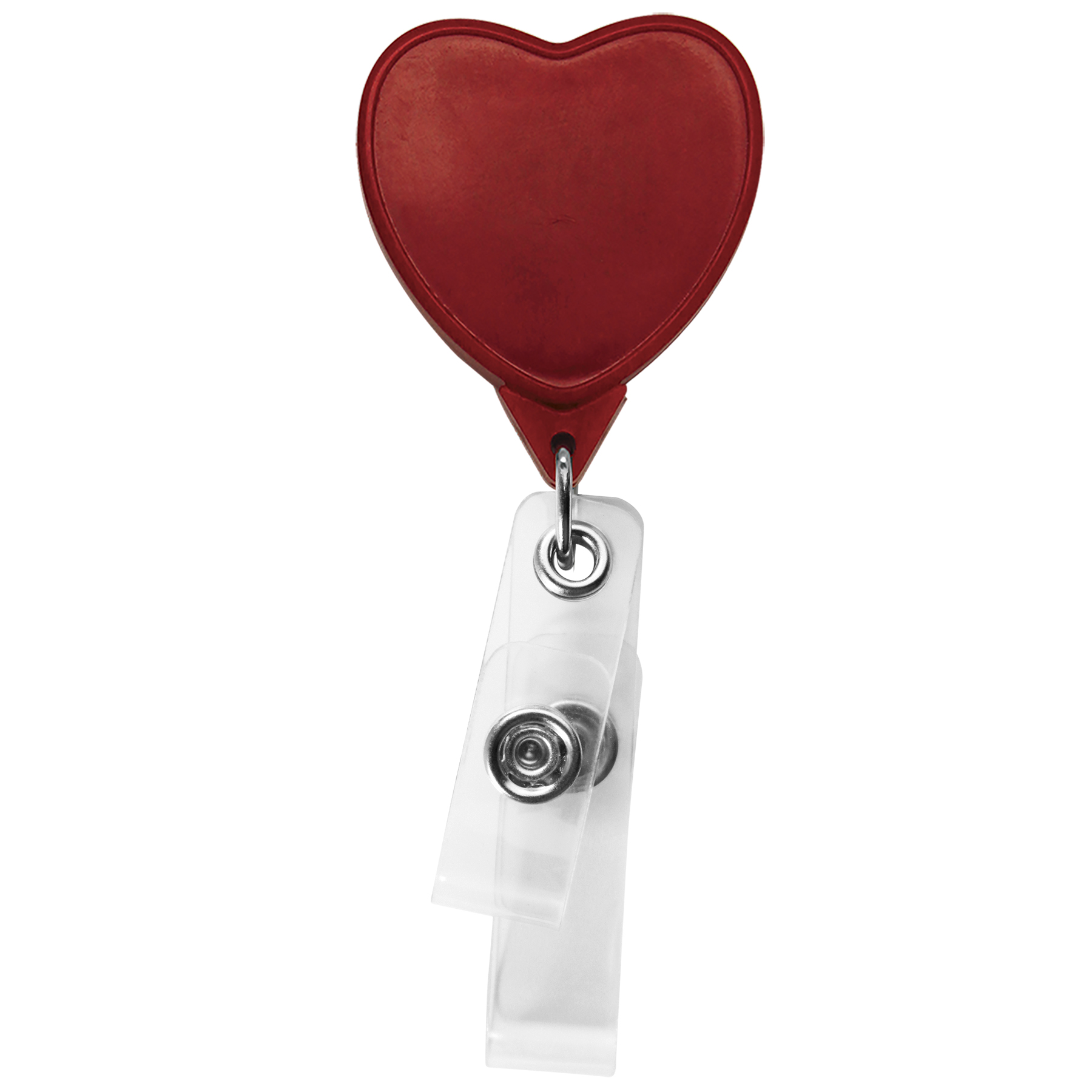 Picture of Anti-Microbial Heart 2 Strap Retractable Badge Reel