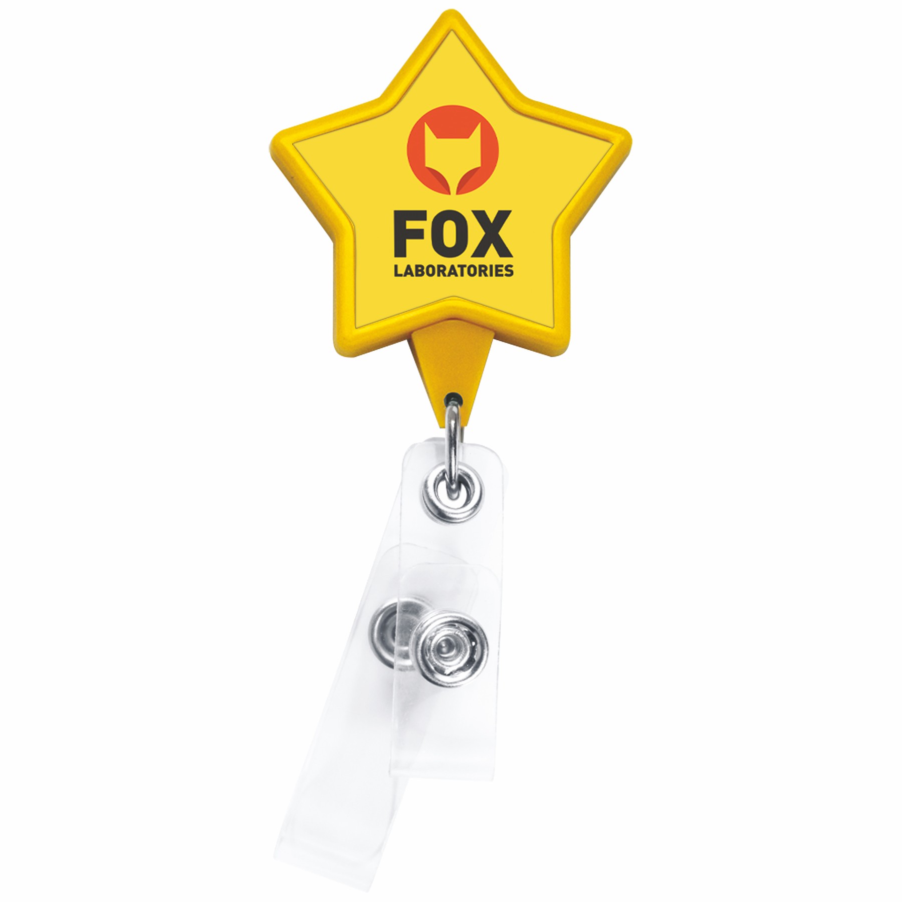 Picture of Anti-Microbial Star 2 Strap Retractable Badge Reel