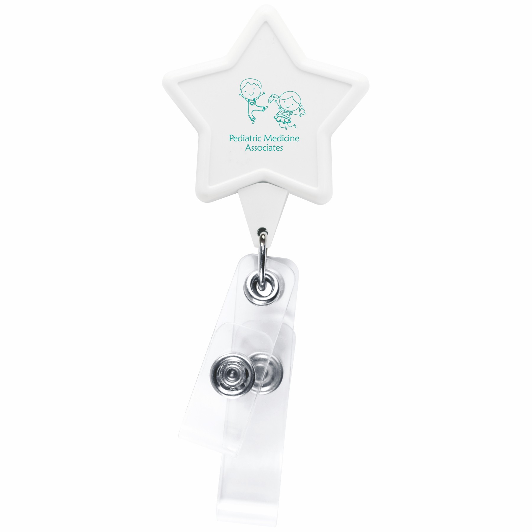 Picture of Anti-Microbial Star 2 Strap Retractable Badge Reel