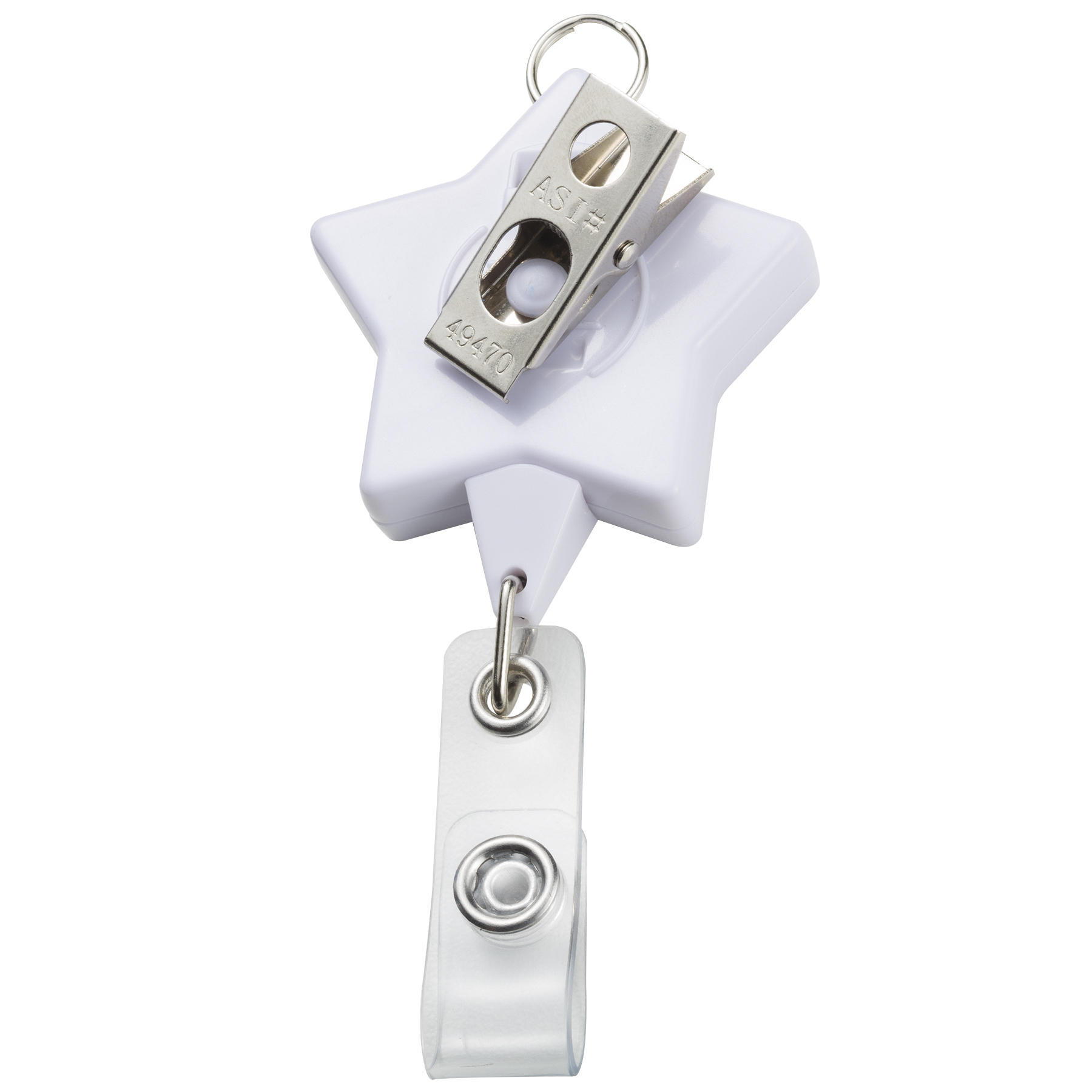 Picture of Jumbo Star Retractable Badge Reel w/lanyard attachment