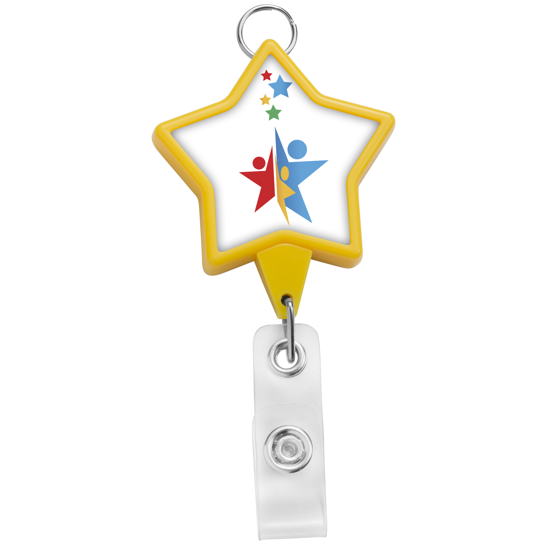 Picture of Jumbo Star Retractable Badge Reel w/lanyard attachment