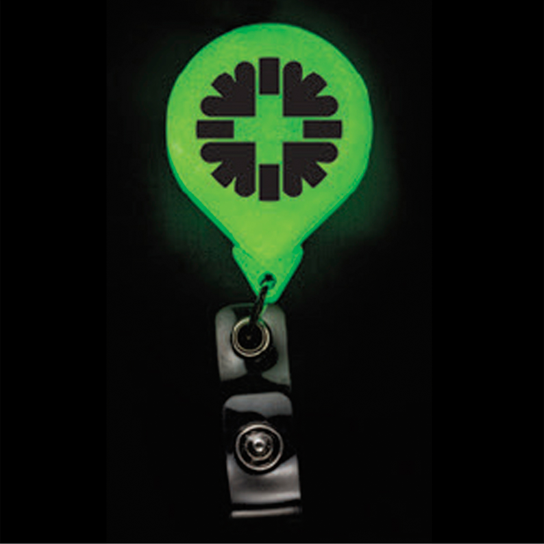 Picture of Glow in the Dark Jumbo Round Badge Reel