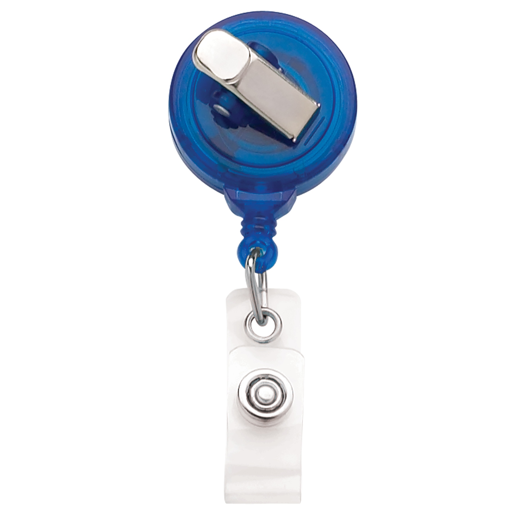 Picture of No Twist Round Retractable Badge Reel - Translucent