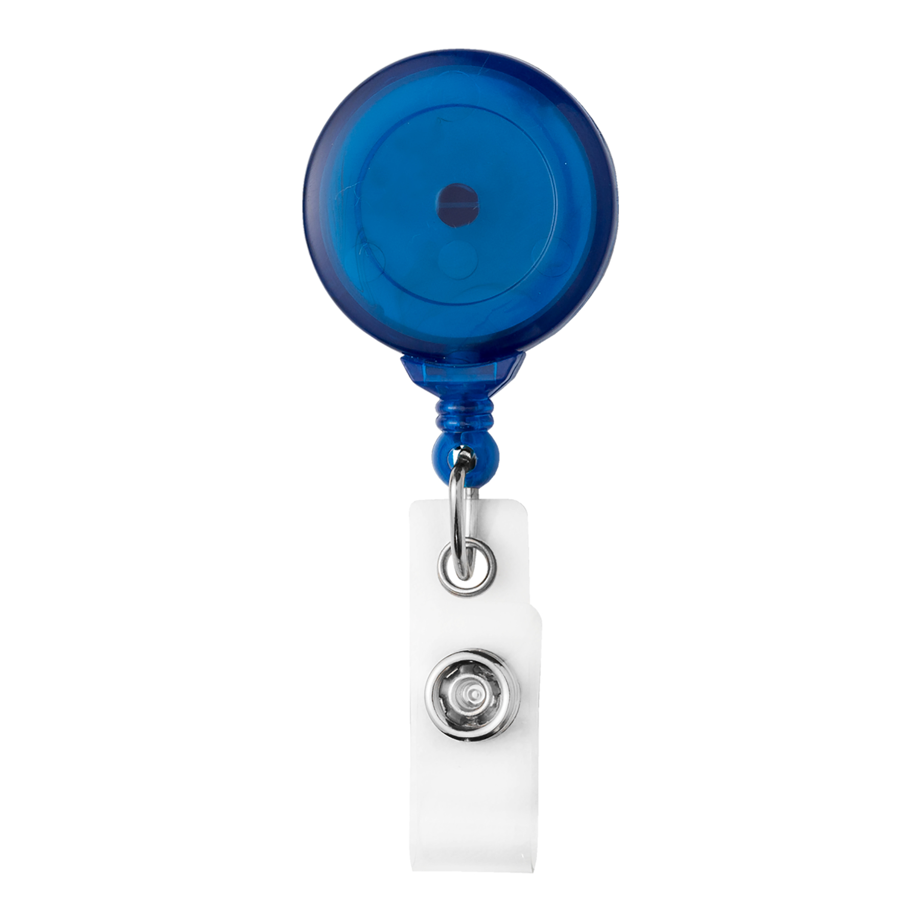 Picture of No Twist Round Retractable Badge Reel - Translucent