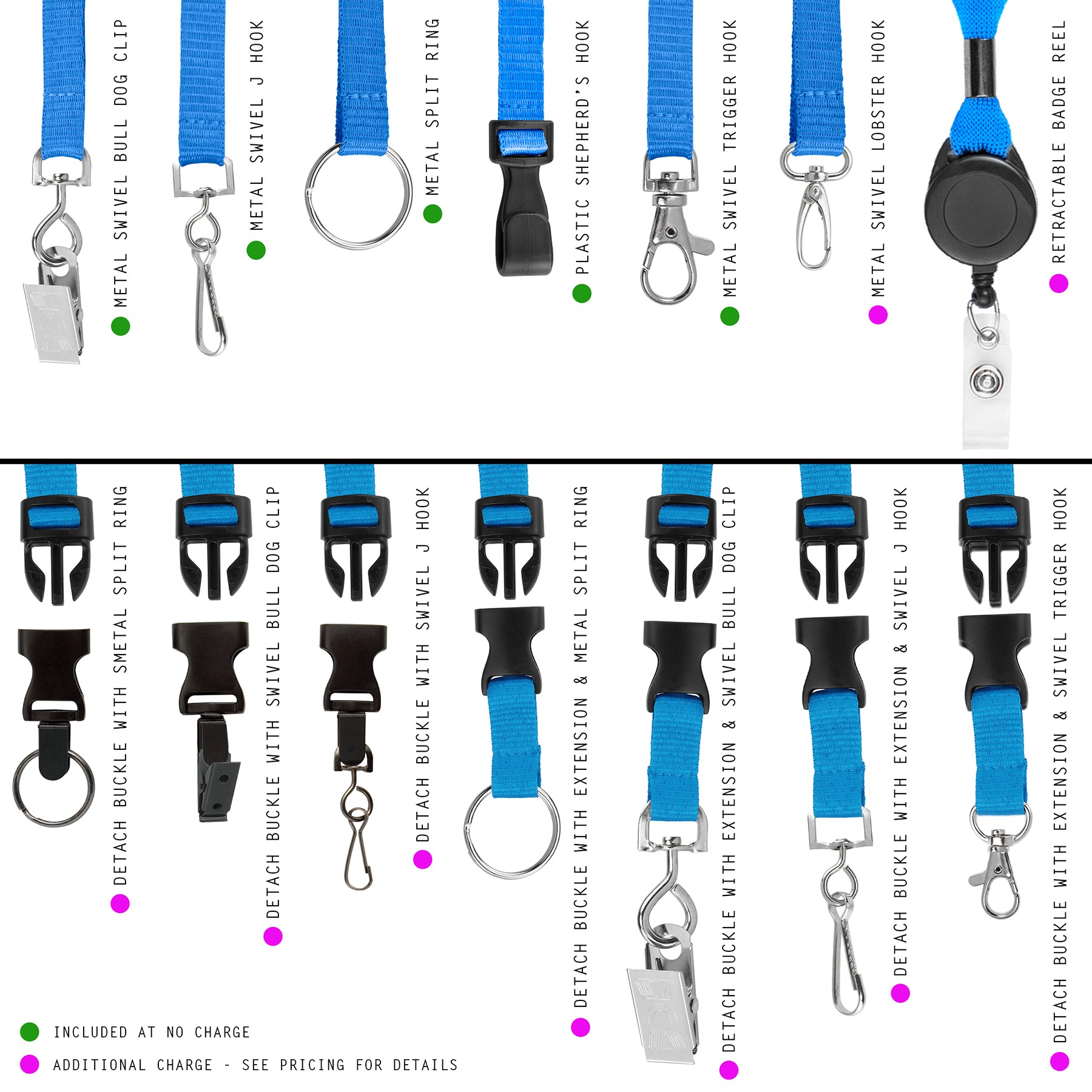 Picture of 5/8" or 3/4" Woven Lanyards