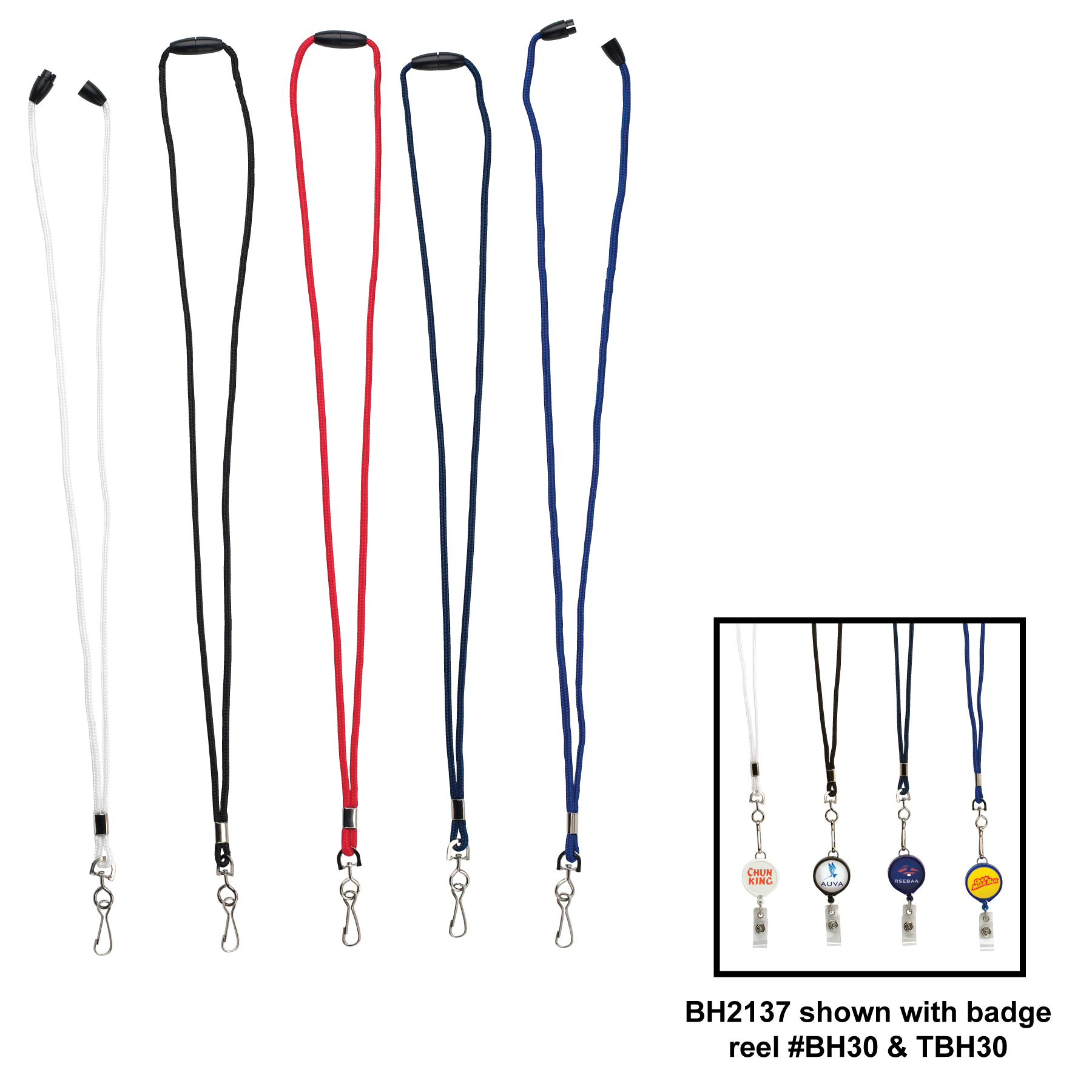 Picture of Braided Lanyard w/swivel J hook