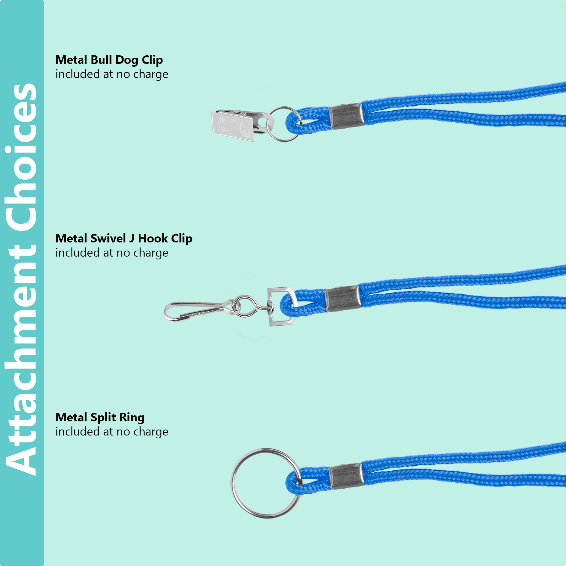 Picture of Braided "Bling" Lanyard w/swivel J hook