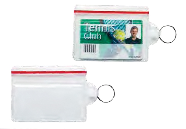 Picture of Sealable Card Holder with Split Ring