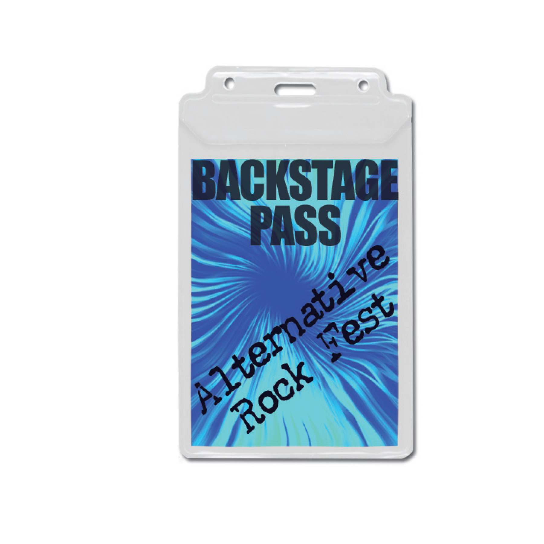 Picture of Event Size Vinyl Badge Holder w/ Overlay Top Flap