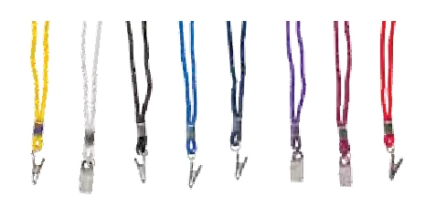 Picture of Braided Lanyard w/bull dog clip