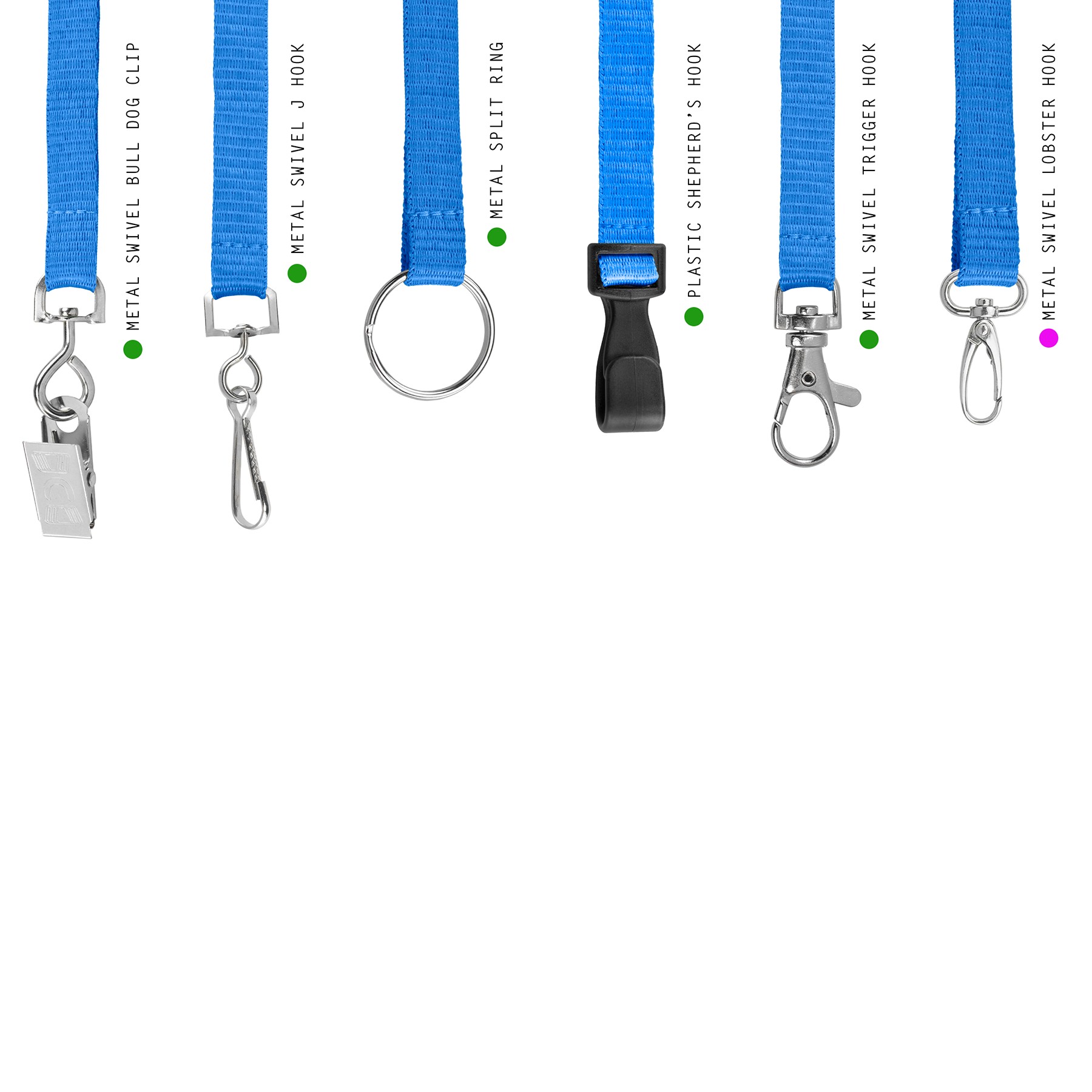 Picture of 3/8" - 5/8" Anti-Microbial Silk Screen Lanyards