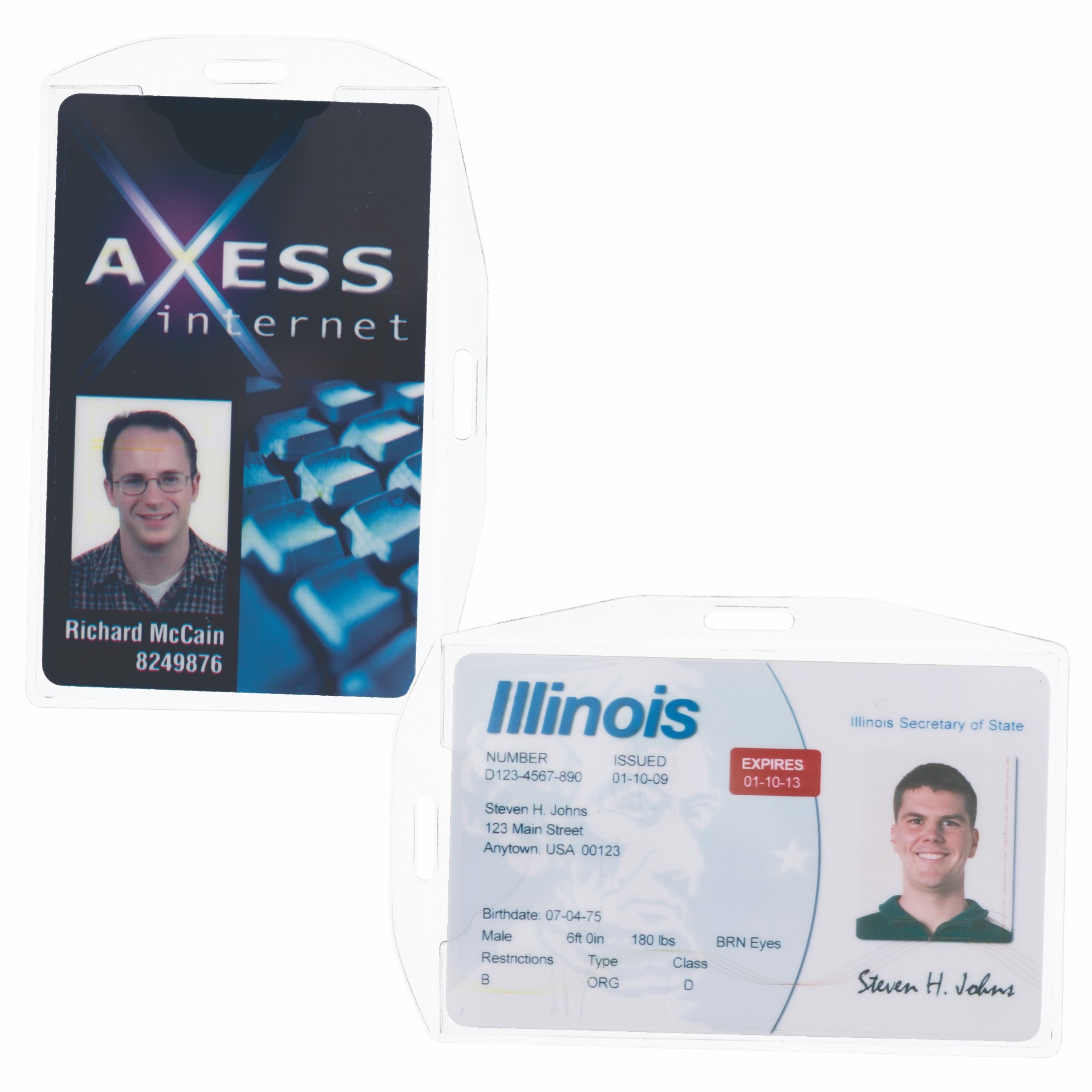 Picture of 2 Position Vinyl Card Holder