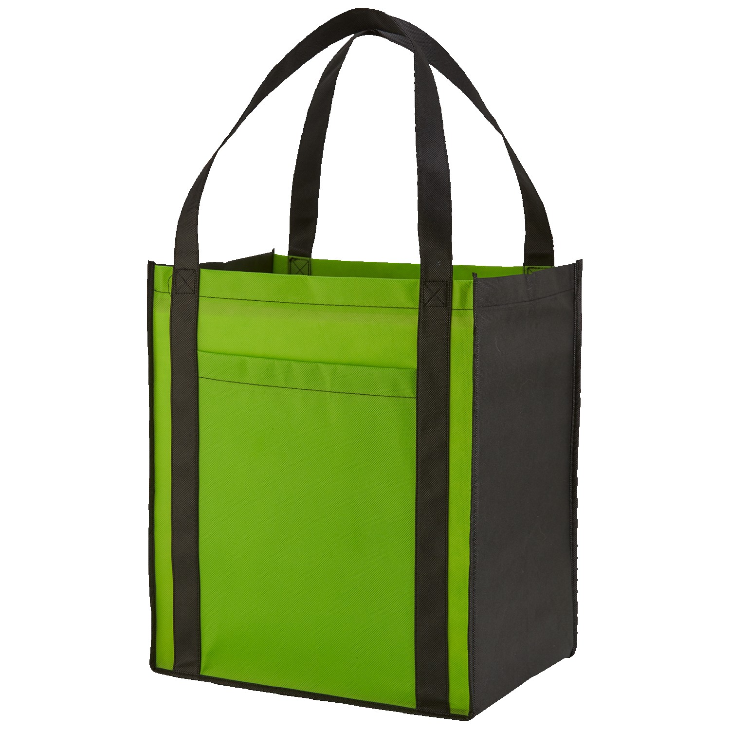 Picture of Large Non-Woven Grocery Tote Bag w/ Pocket