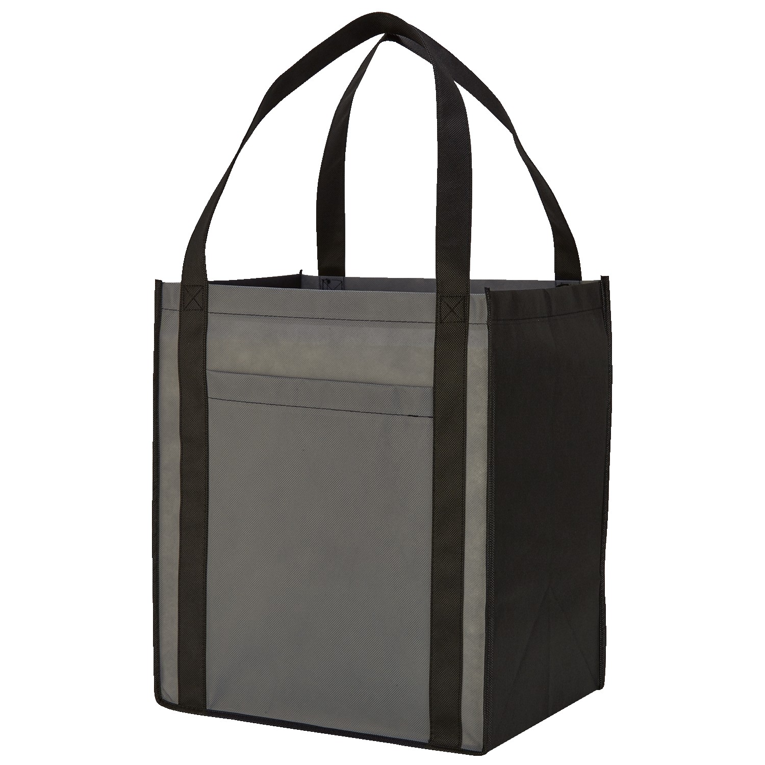 Picture of Large Non-Woven Grocery Tote Bag w/ Pocket