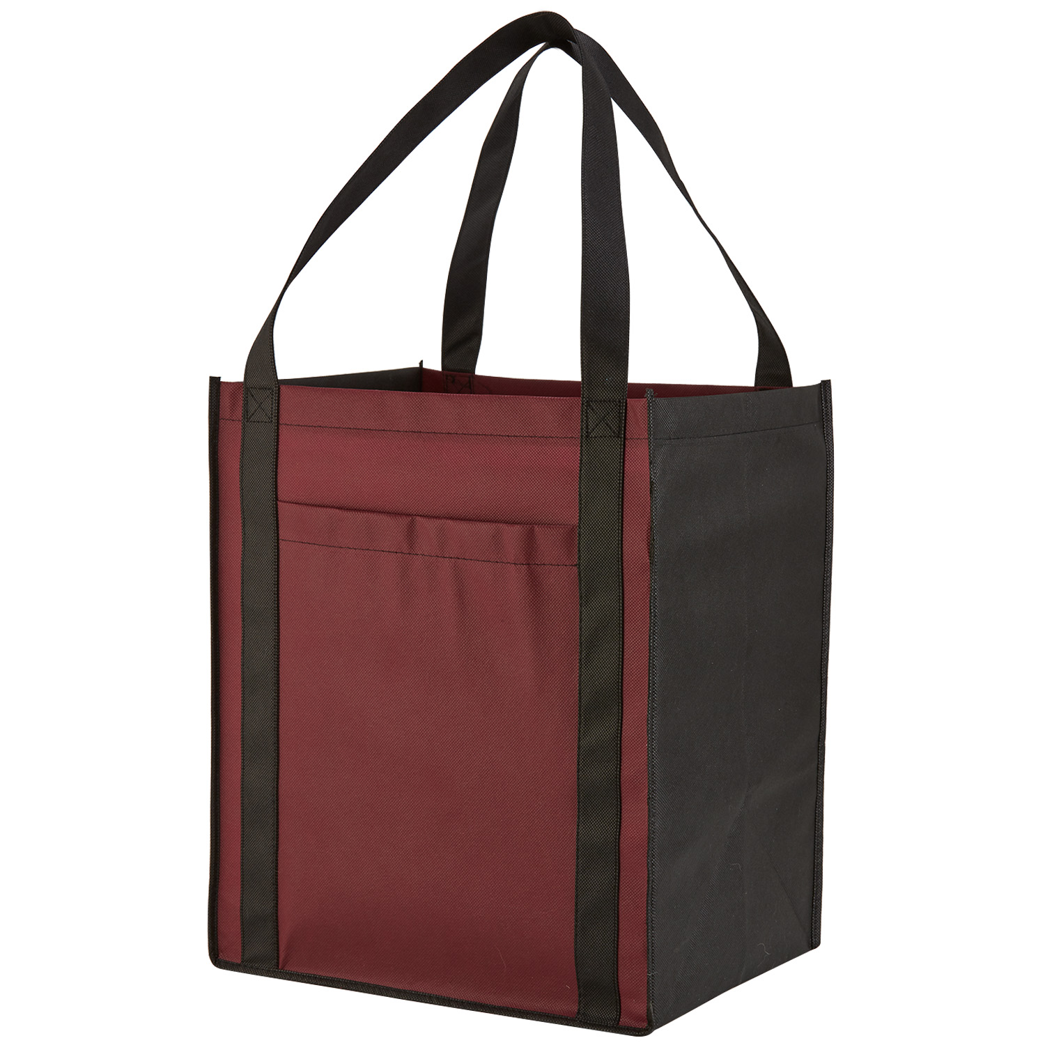 Picture of Large Non-Woven Grocery Tote Bag w/ Pocket