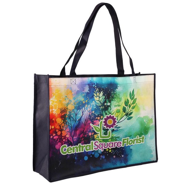 Picture of 2 Sided Sublimated Large Non-Woven Shopping Tote Bag