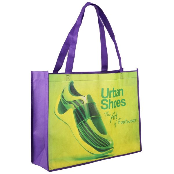 Picture of 2 Sided Sublimated Large Non-Woven Shopping Tote Bag