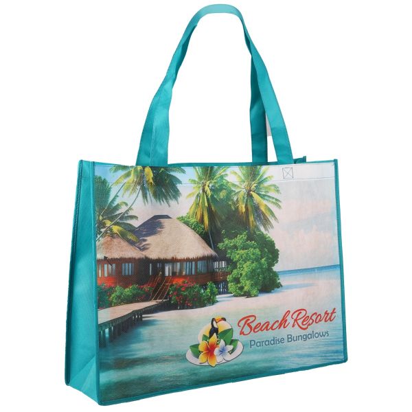 Picture of 2 Sided Sublimated Large Non-Woven Shopping Tote Bag