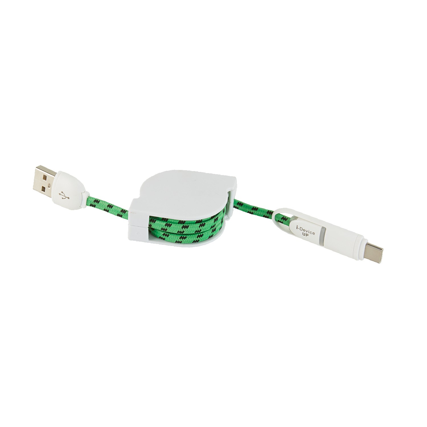 Picture of 3-in-1 Retractable Fabric Charge-It™ Cable