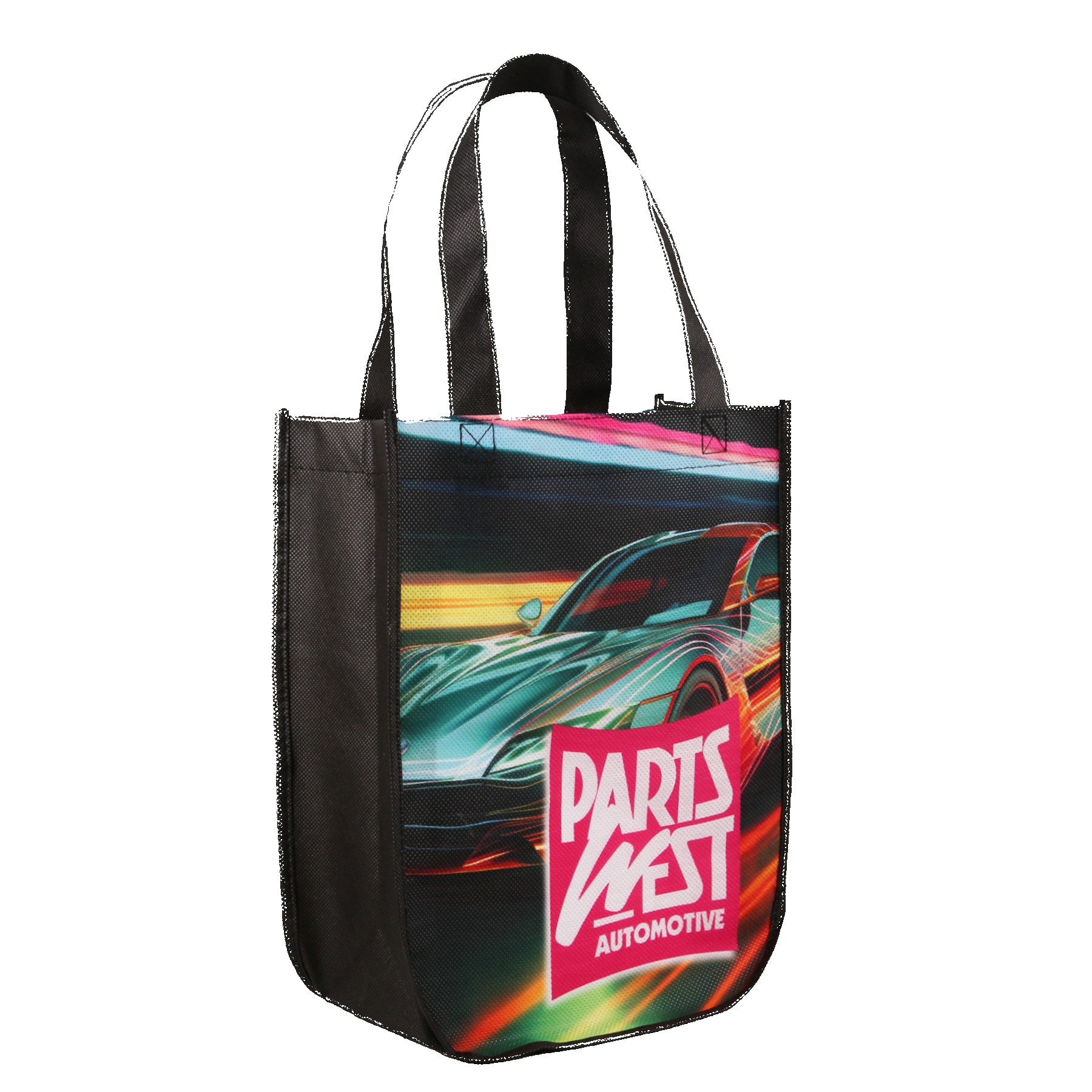 Picture of Yuma Sublimated Non-Woven Curve Bottom Tote Bag