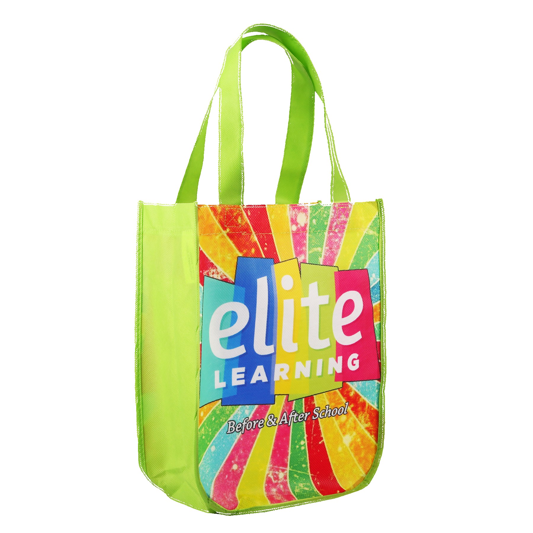 Picture of Yuma Sublimated Non-Woven Curve Bottom Tote Bag