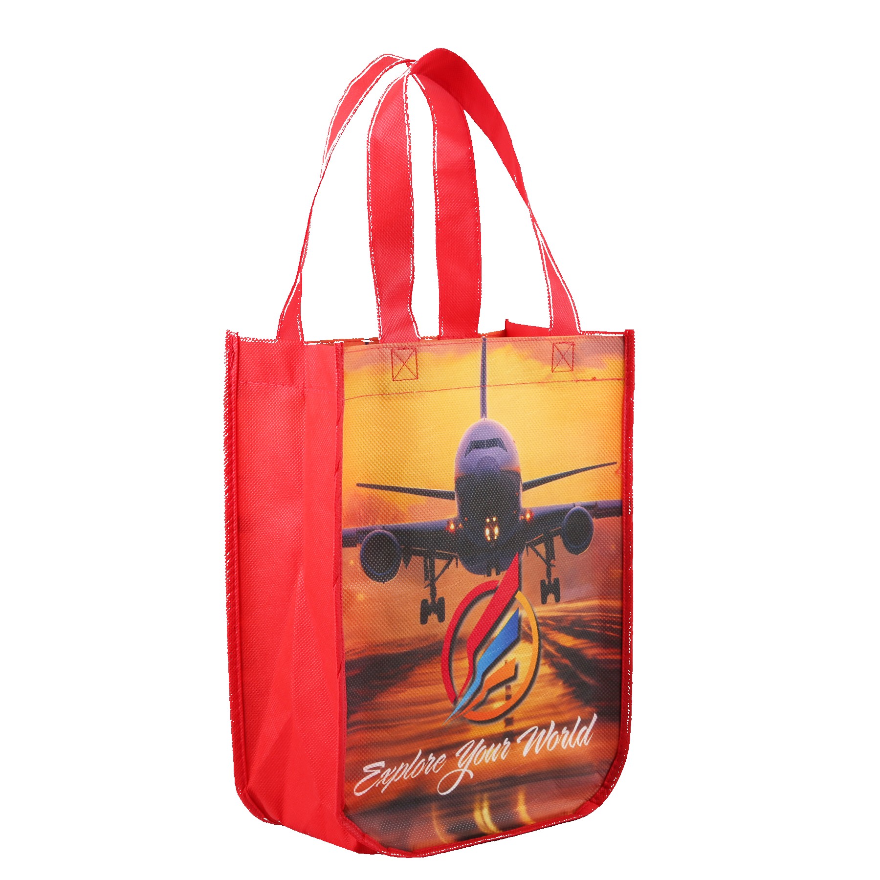 Picture of Yuma Sublimated Non-Woven Curve Bottom Tote Bag