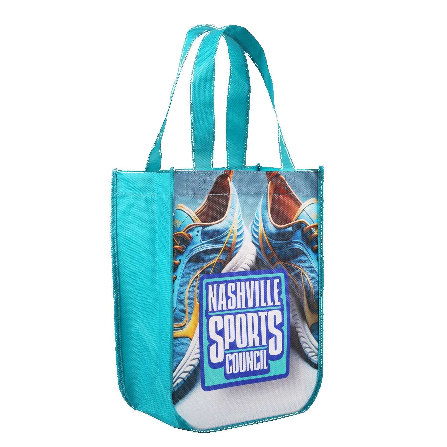 Picture of Yuma Sublimated Non-Woven Curve Bottom Tote Bag