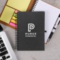 Picture of Bonded Leather Spiral Notebook W/FSC® Recycled Paper (5" x 7")