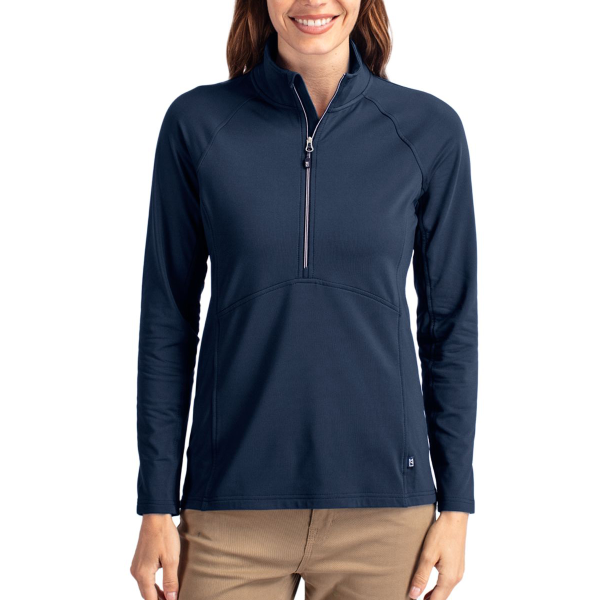 Picture of Cutter & Buck Women's Adapt Recycled Soft Knit Half Zip