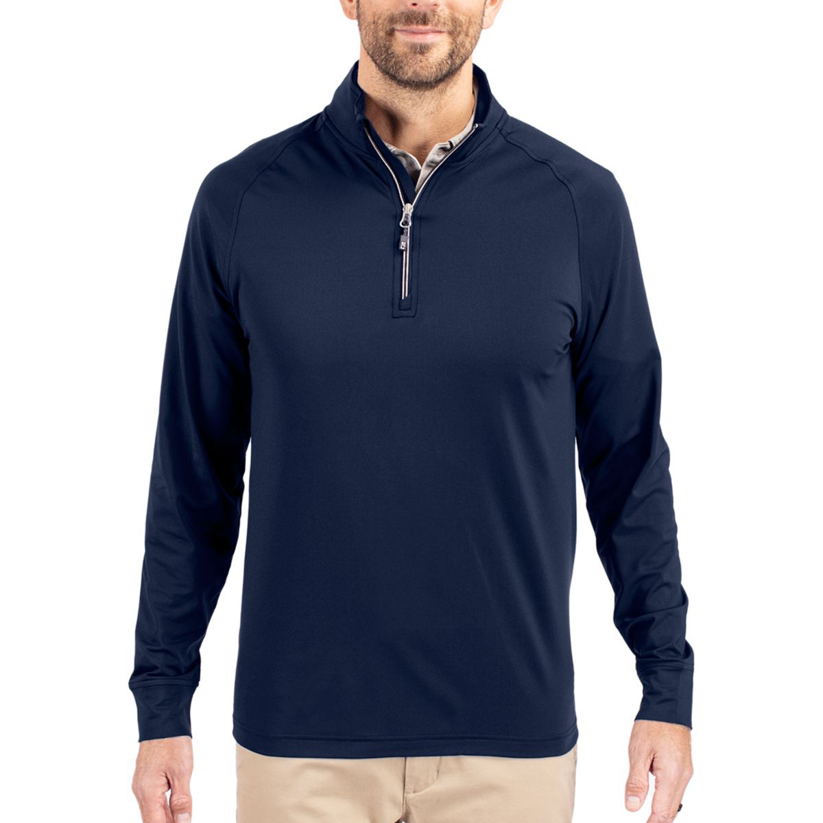 Picture of Cutter & Buck Men's Adapt Recycled Soft Knit Quarter Zip
