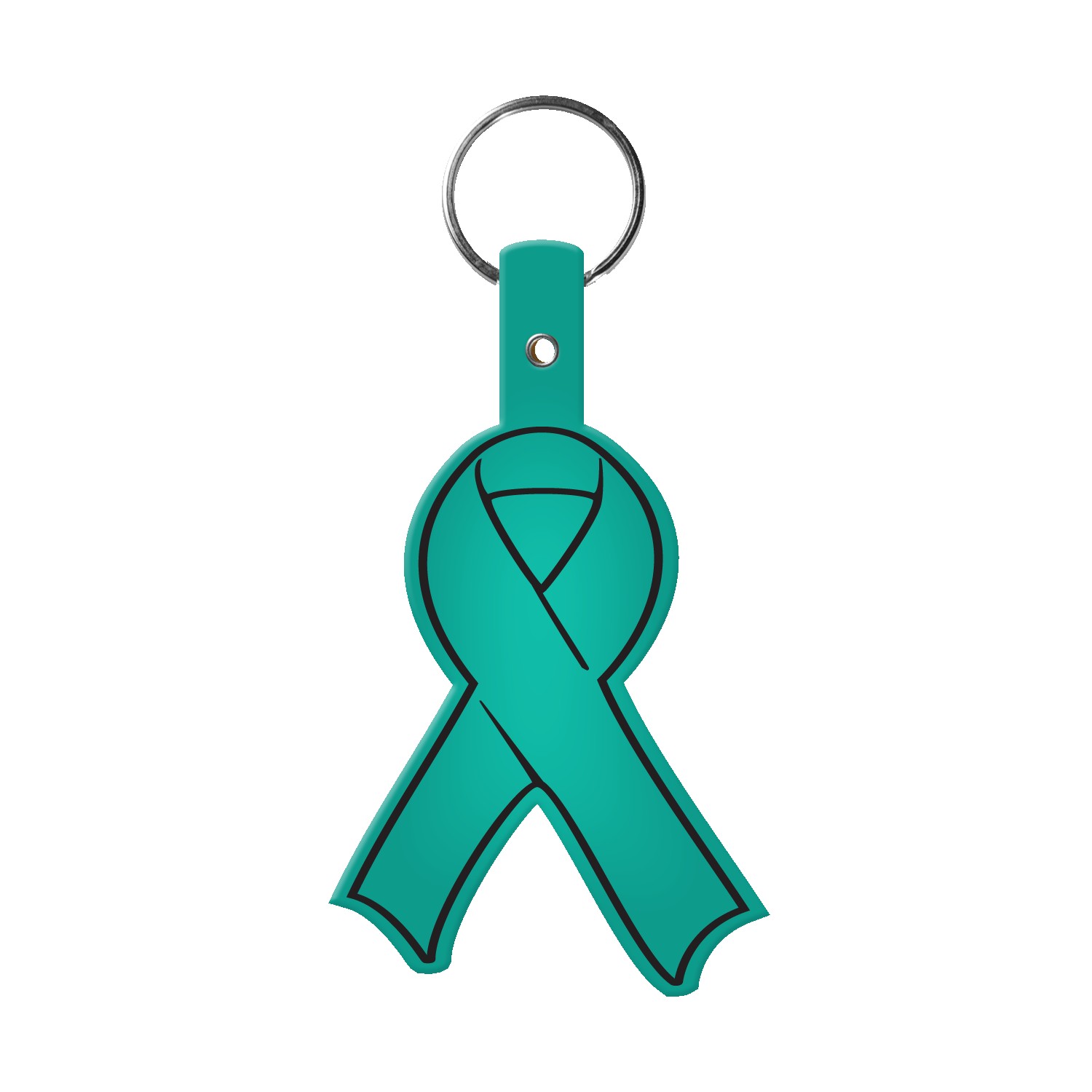 Picture of Awareness Ribbon Flexible Key Tag
