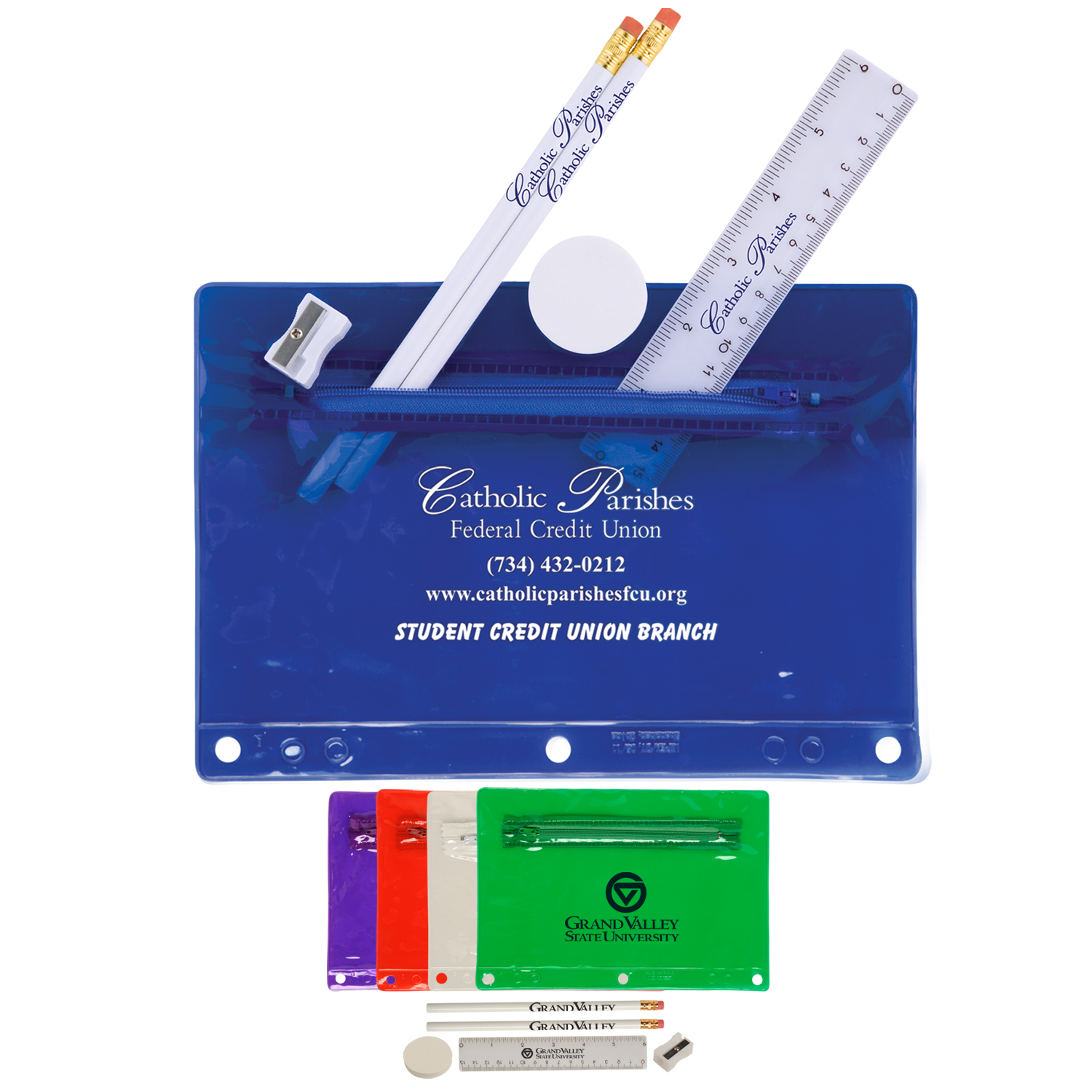 Picture of Translucent Deluxe School Kit-Imprinted Contents
