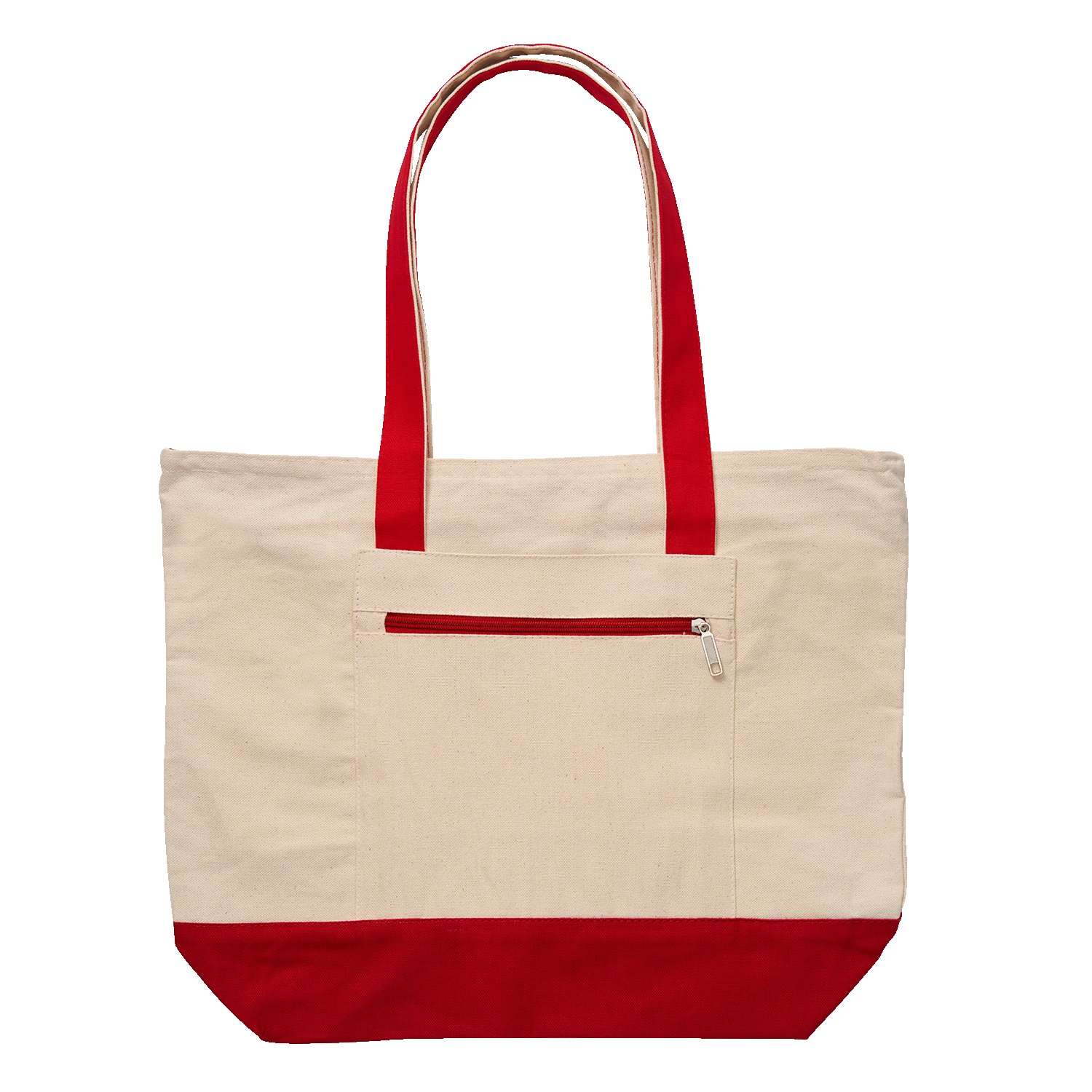 Picture of 12 Oz. Cotton Canvas Zippered Tote Bag