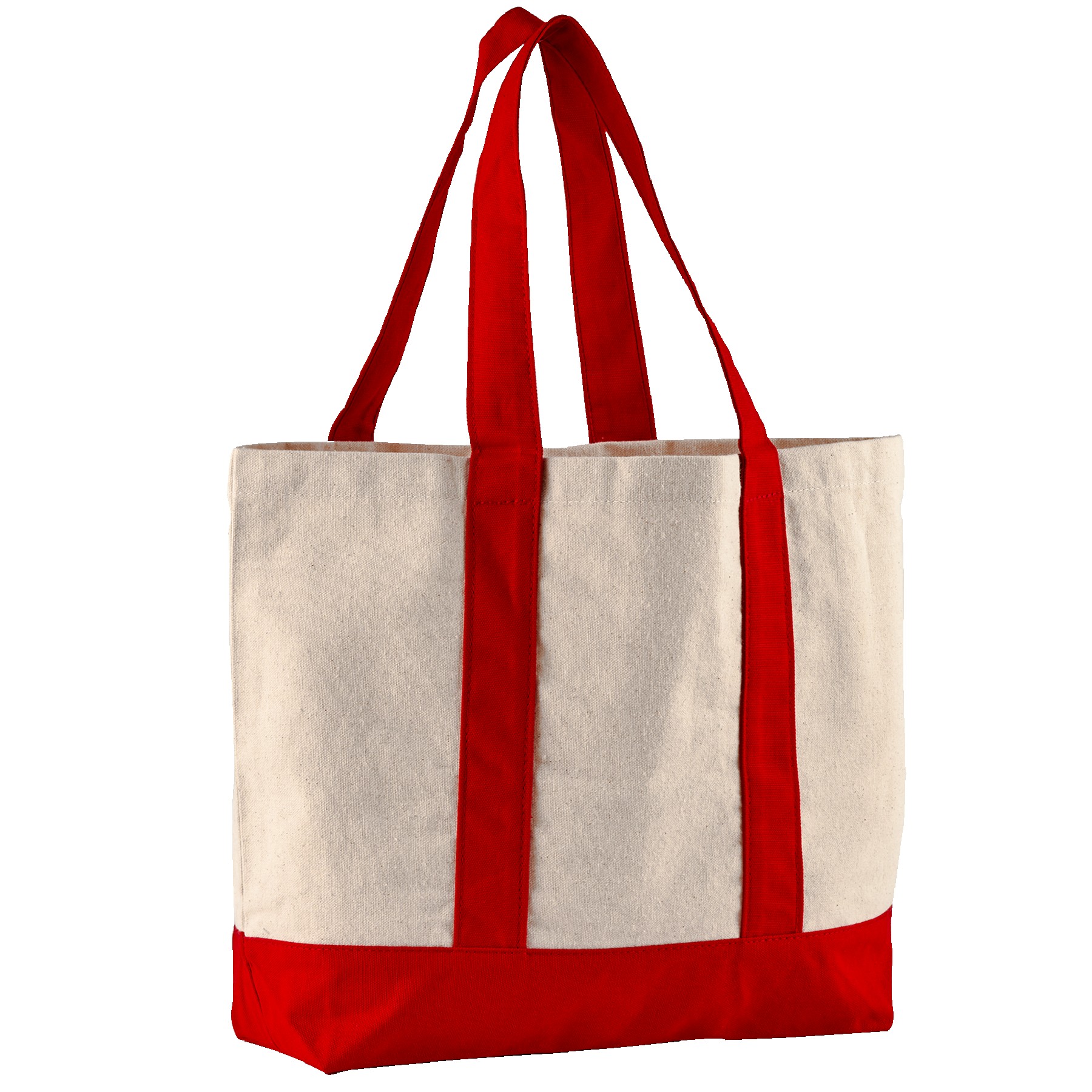 Picture of 10 Oz. Newport Cotton Canvas Striped Tote Bag