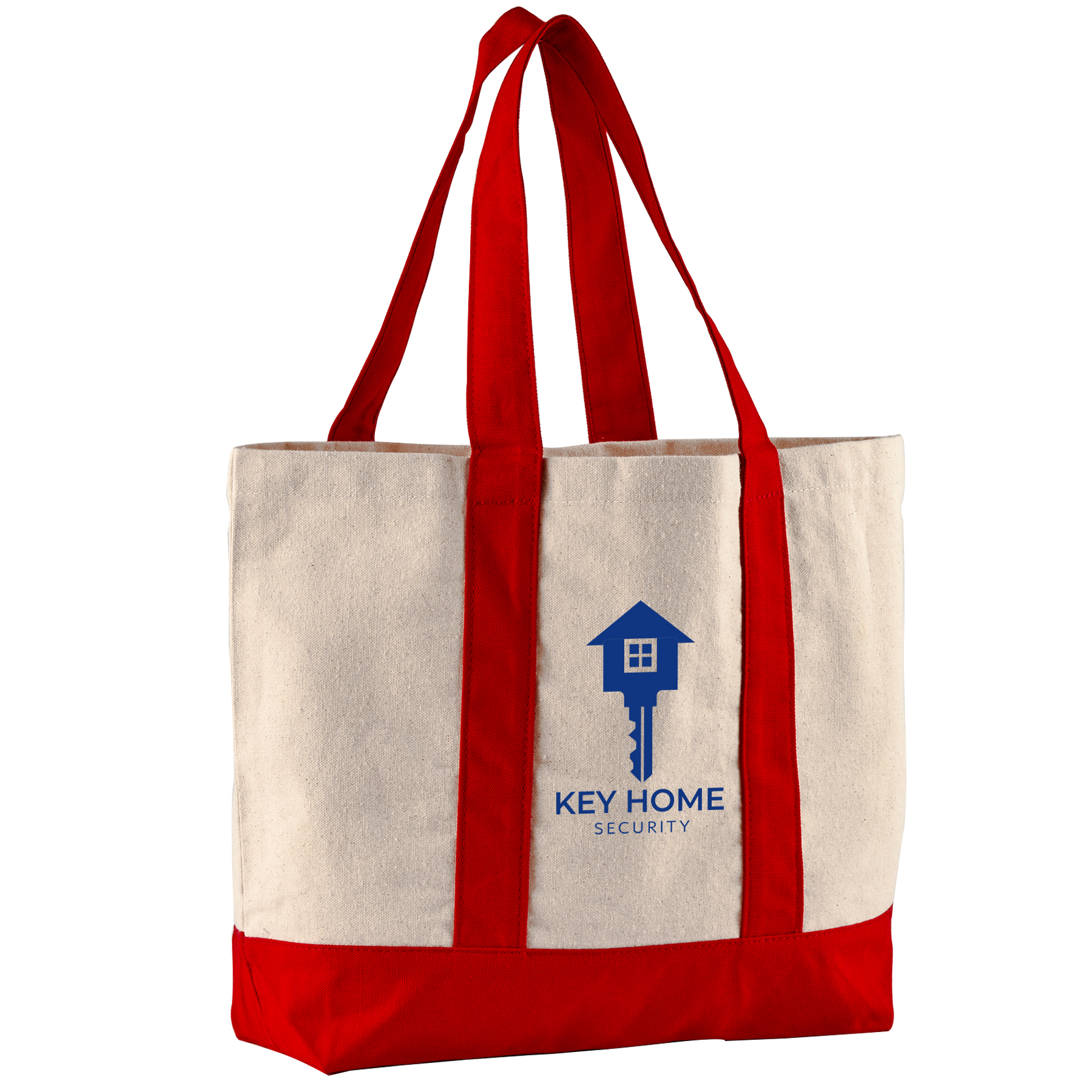 Picture of 10 Oz. Newport Cotton Canvas Striped Tote Bag