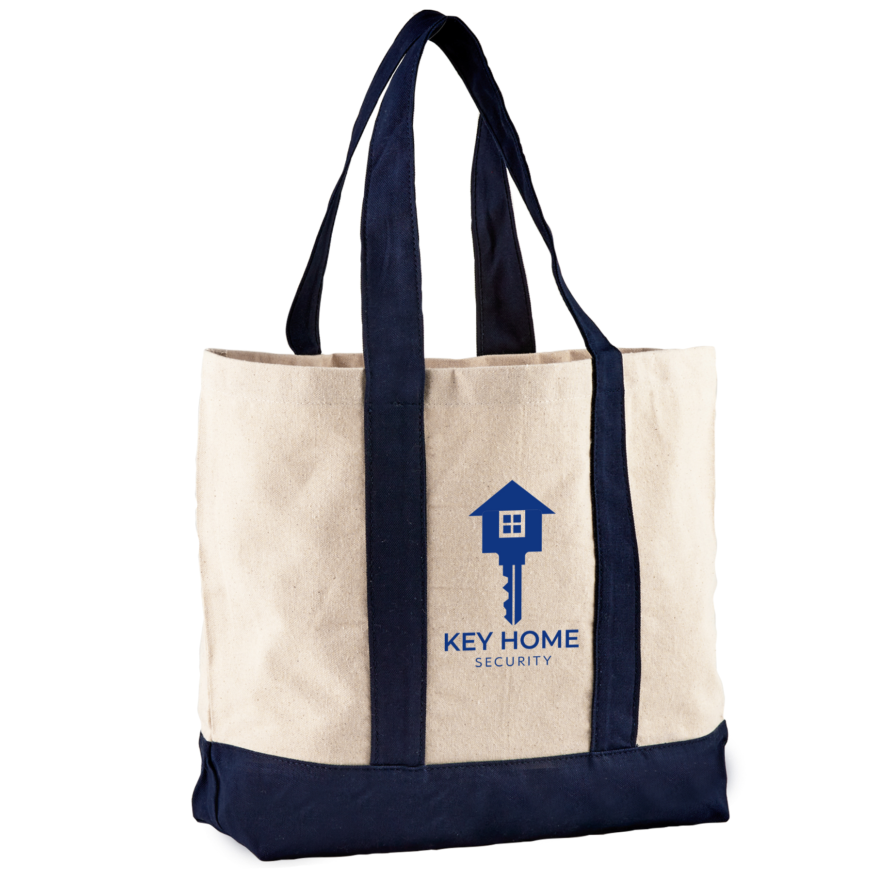 Picture of 10 Oz. Newport Cotton Canvas Striped Tote Bag